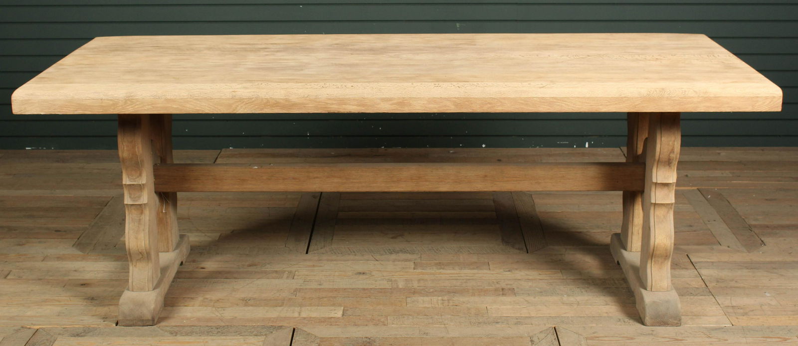 Belgian Bleached Oak Trestle Table (1 of 8)