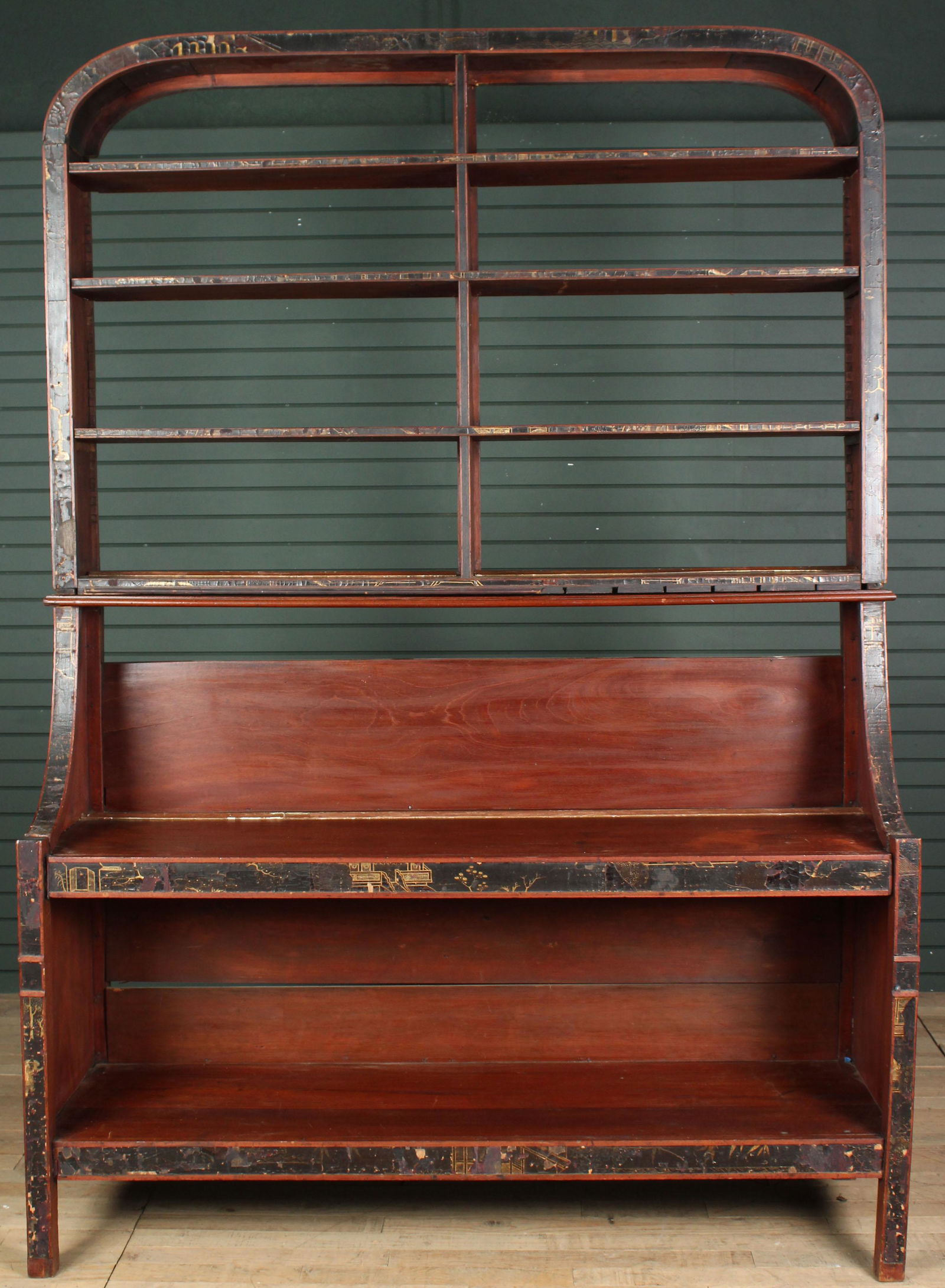 Chinoiserie Decorated Step Back Etegere (1 of 7)