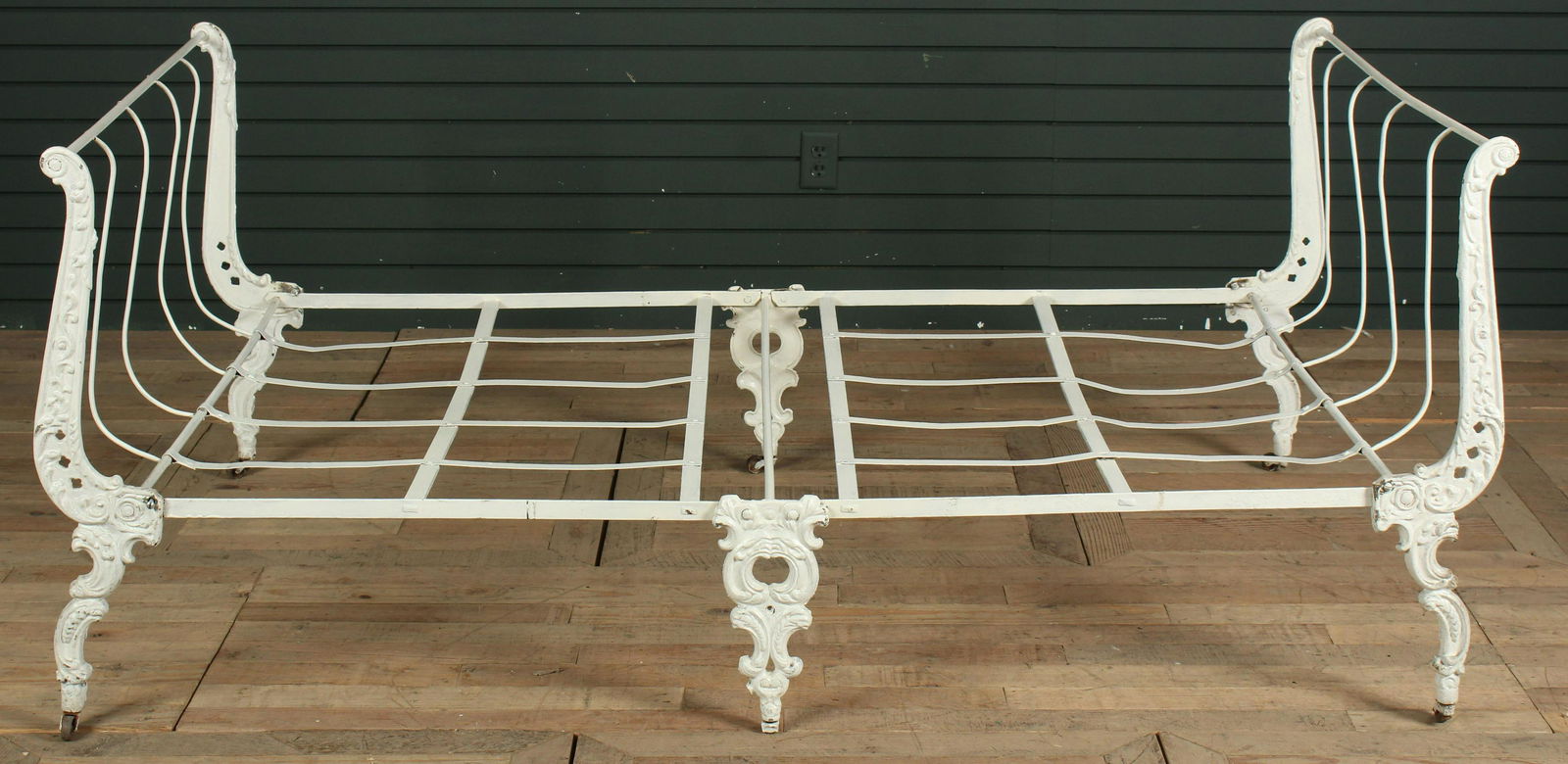 Cast Iron Campaign Style Folding Bed (1 of 9)