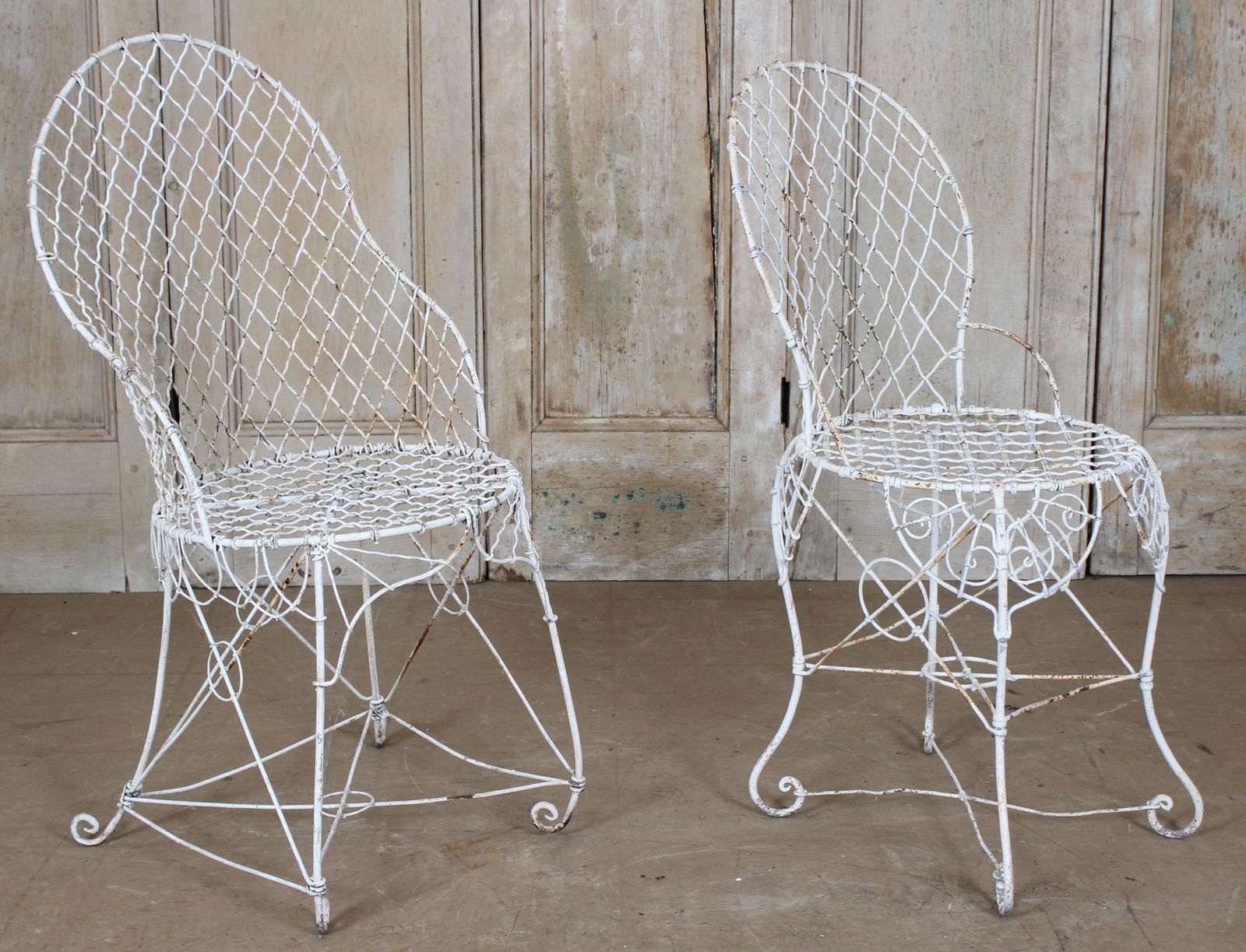 2 Antique Wirework Chairs (1 of 4)