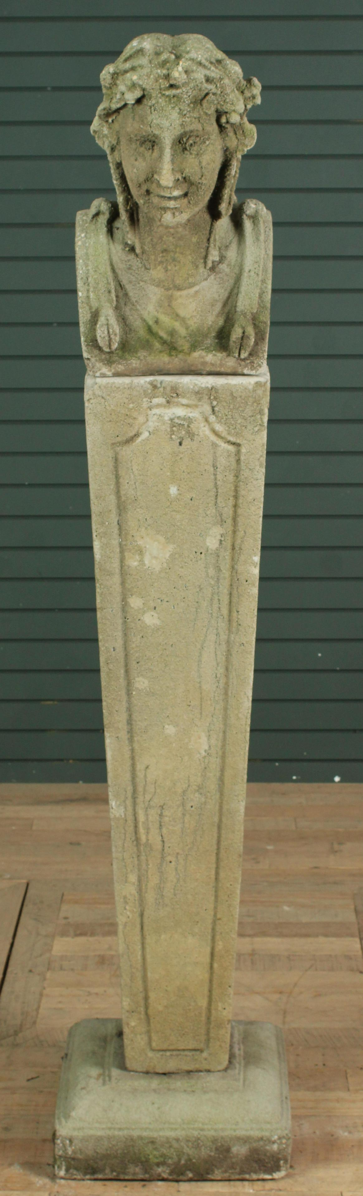 Cast Stone Garden Term Figure (1 of 7)