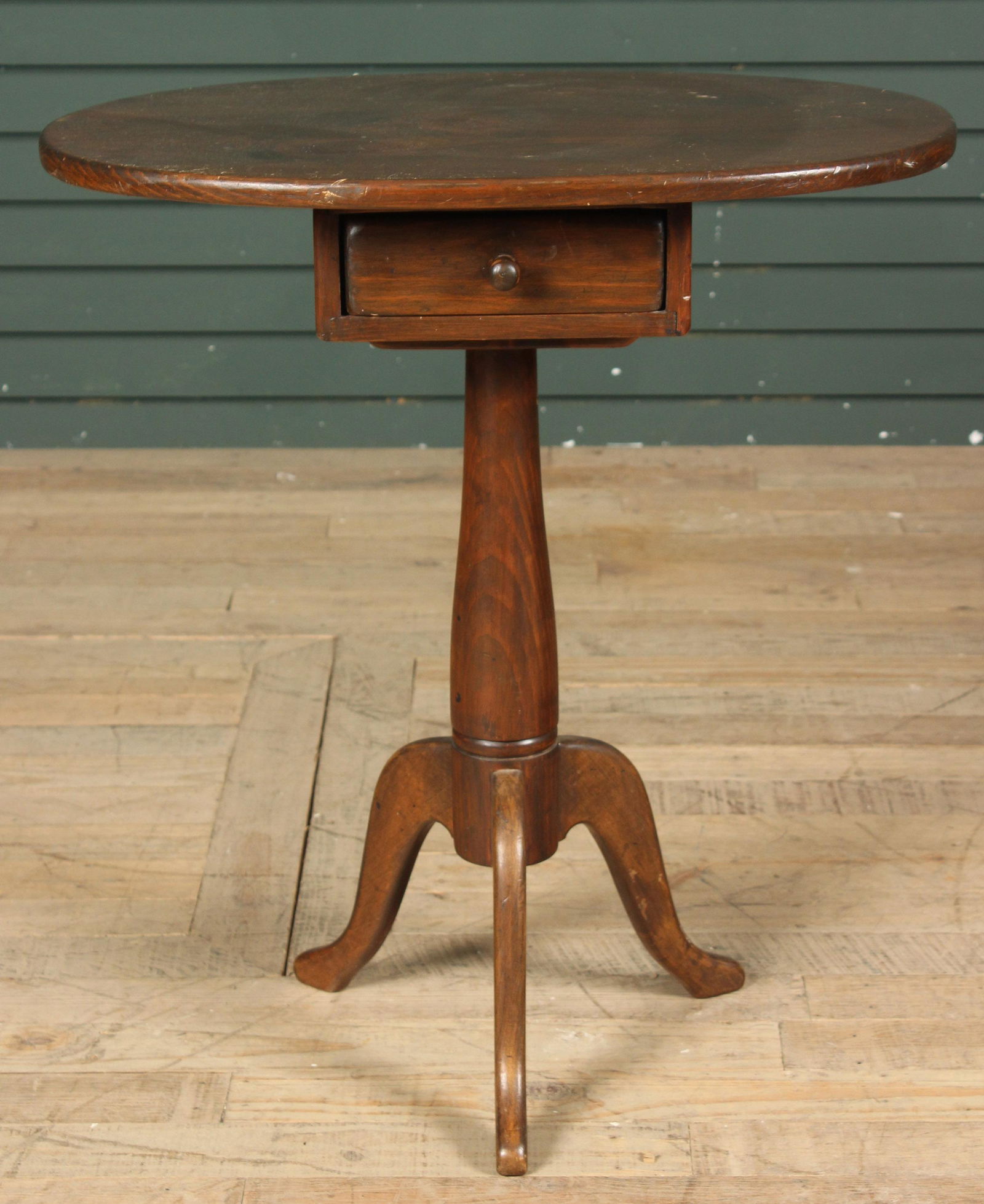Queen Anne Style Oval Smoking Table (1 of 6)