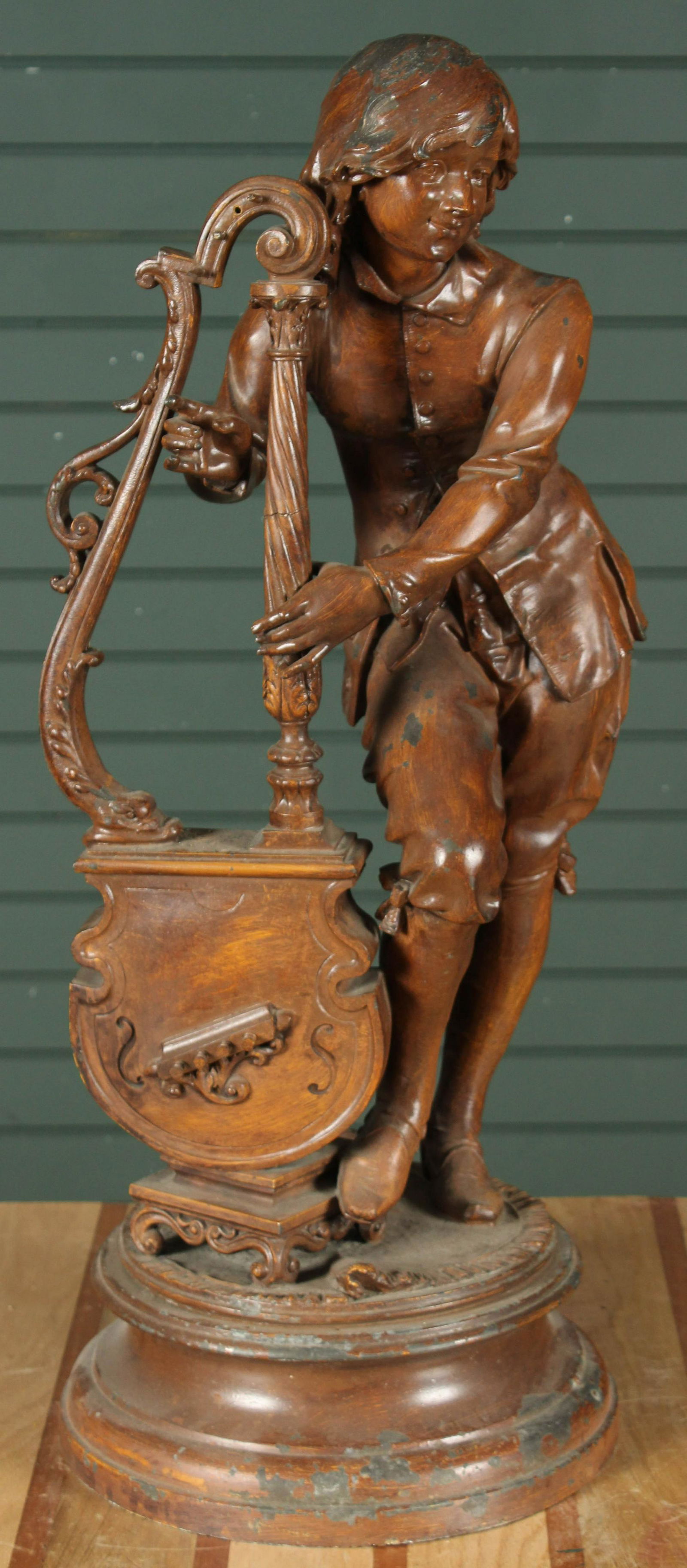 Spelter Faure de Brousse Musician Sculpture (1 of 8)