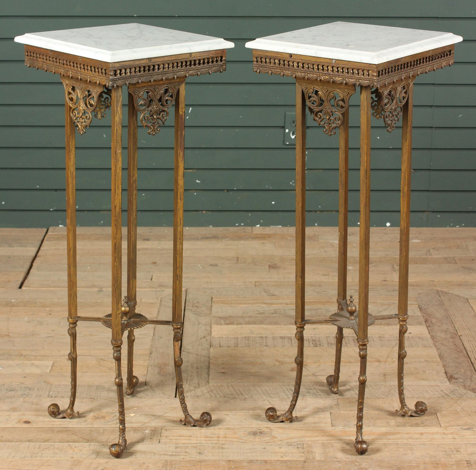 Pair Aesthetic Movement Bronze Fernery Stands (1 of 8)