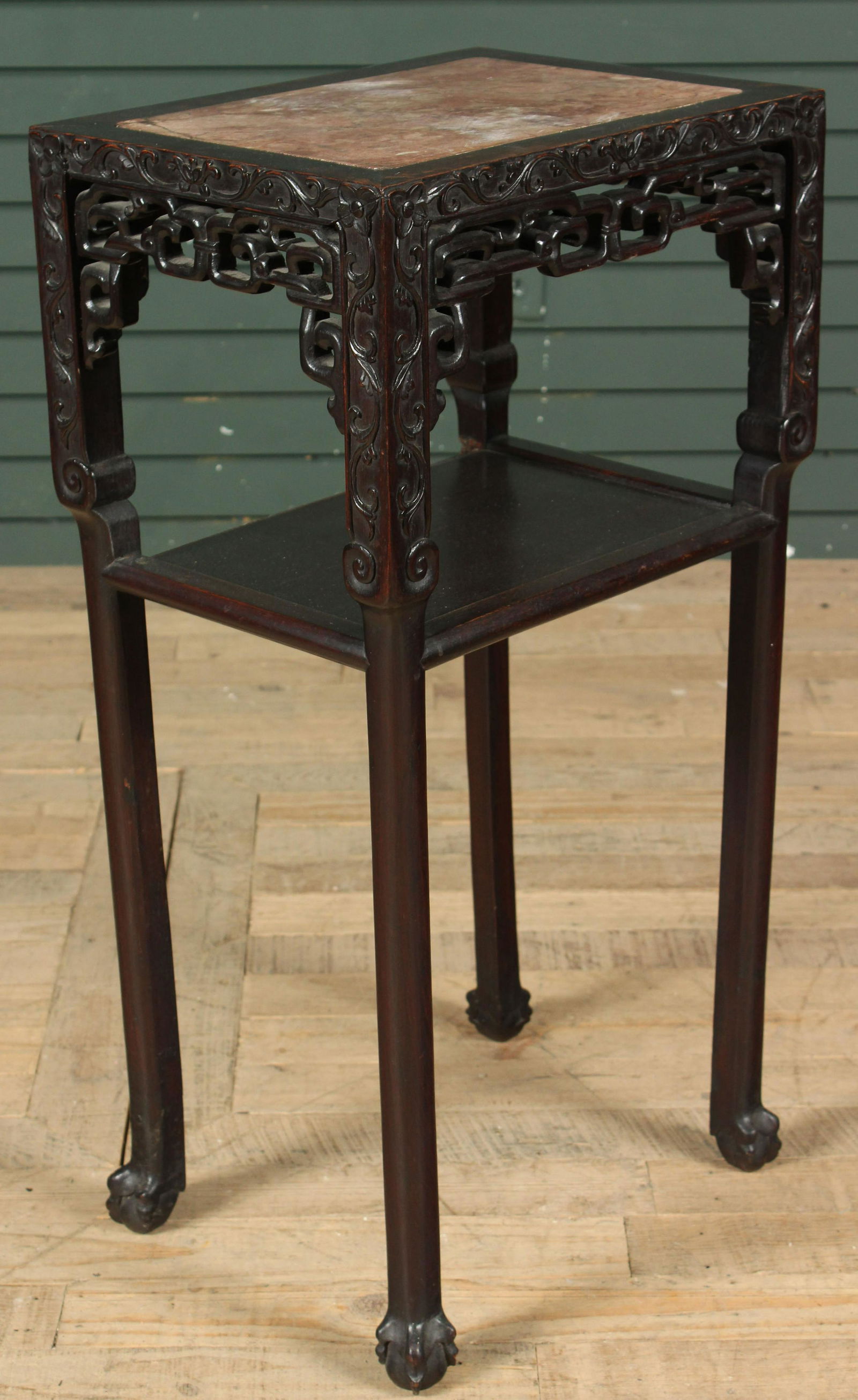 Chinese Marble Top Stand (1 of 8)