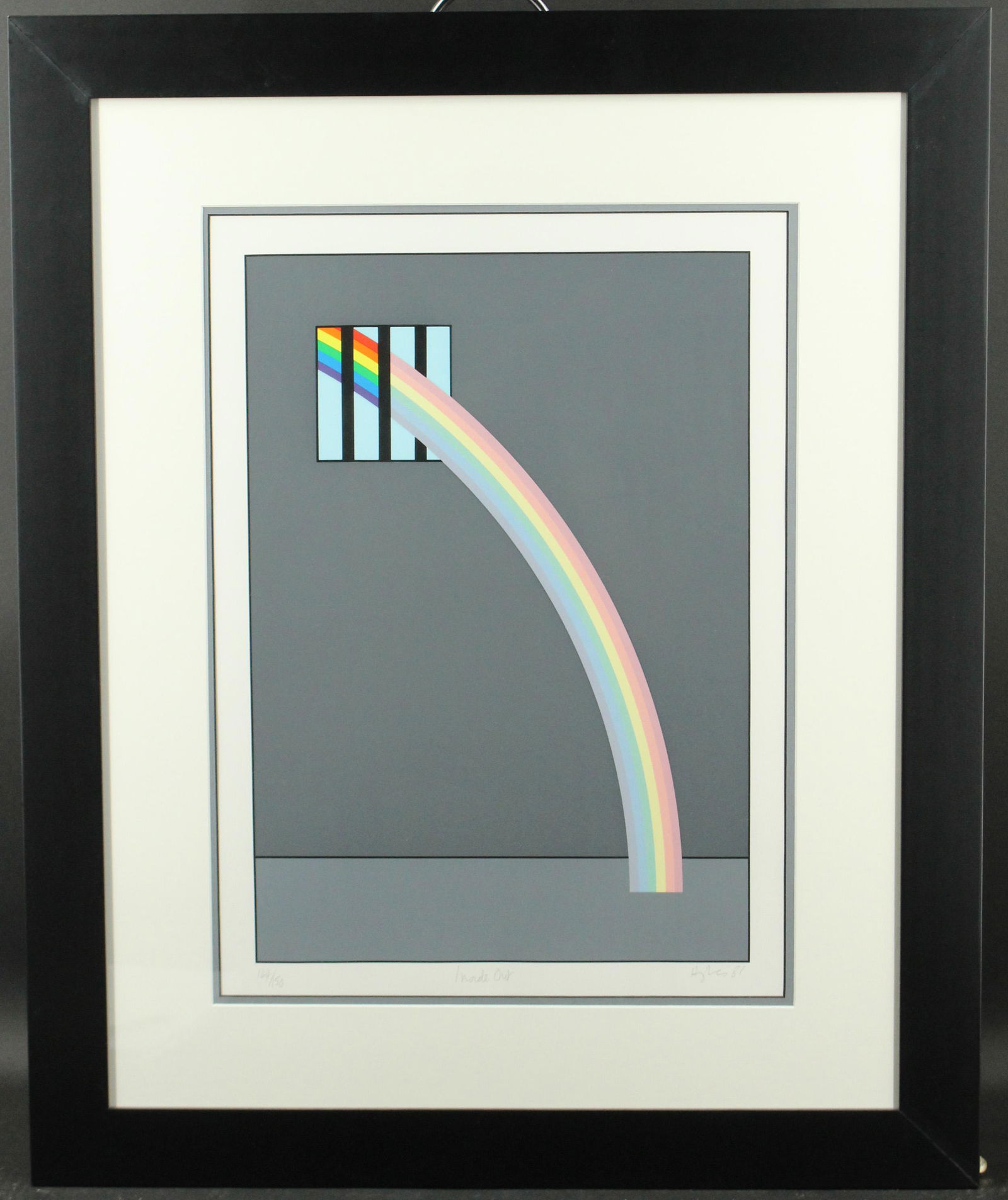 Patrick Hughes (English, b.1939) - Inside Out: Patrick Hughes (English, b.1939) - Inside Out. Pencil signed, dated and numbered 144/150. Size: Frame: 33" H x 27" W x 0.75" D; Sight: 22.5" H x 16" W