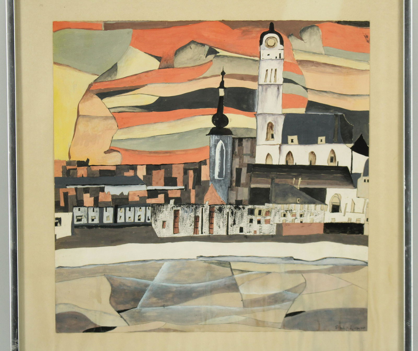 After Egon Schiele, Stein on The Danube (1 of 8)