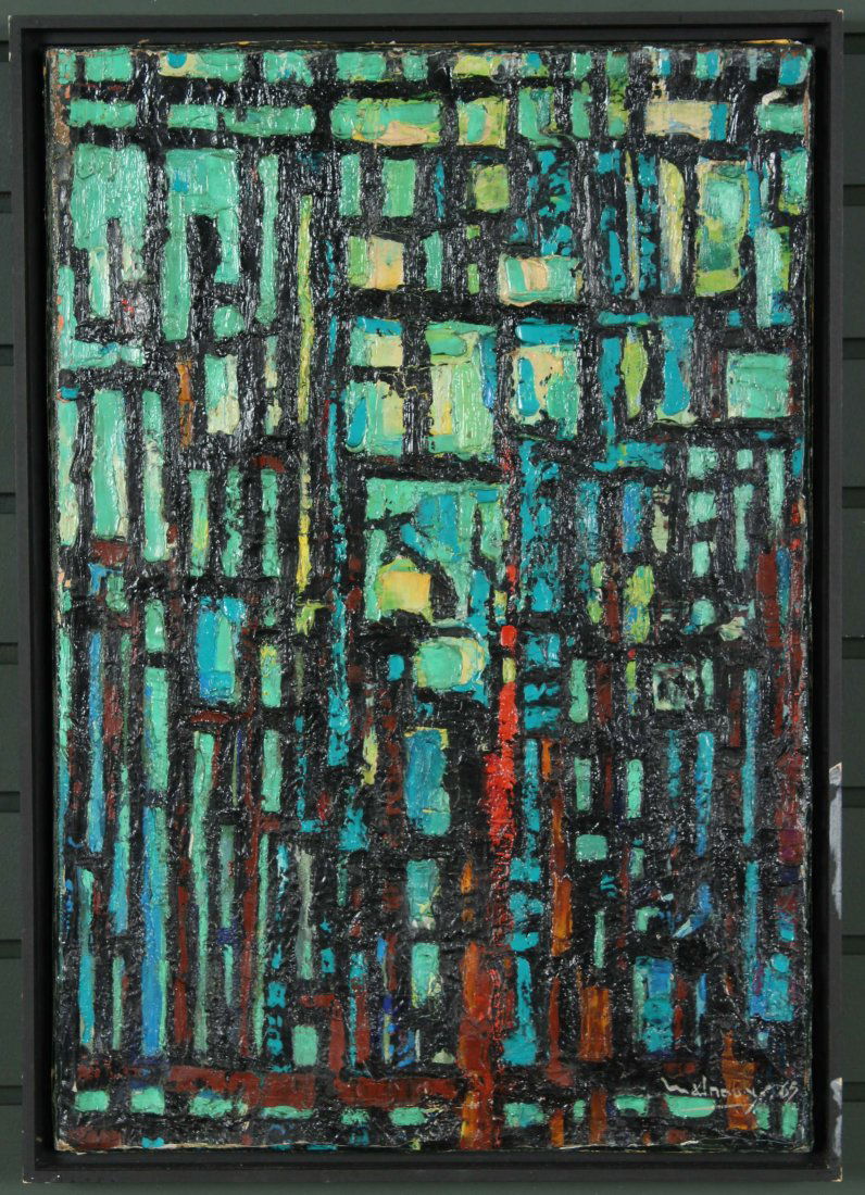 1965 Modernist Abstract Work IMO Malraux (1 of 6)