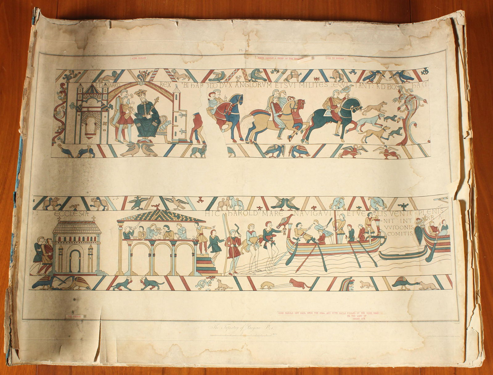 After Charles Stothard, Bayeux Tapestry Folio (1 of 10)