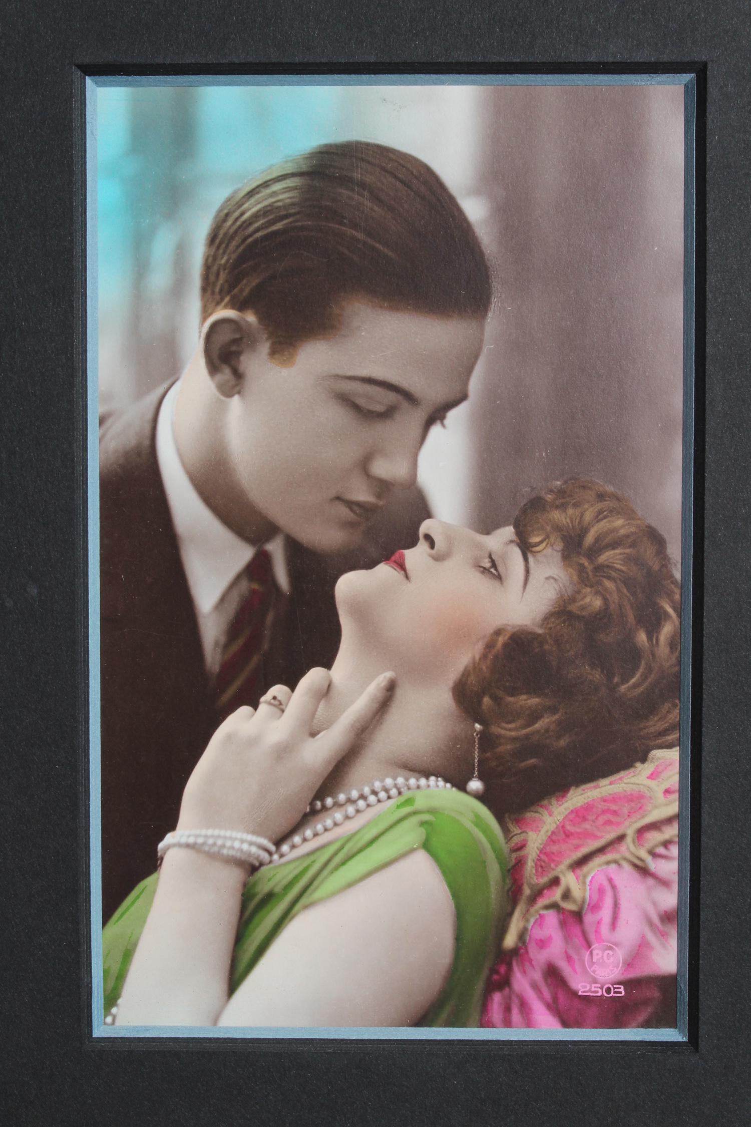 Vintage Hand Colored Photo Marked PC Paris (1 of 4)