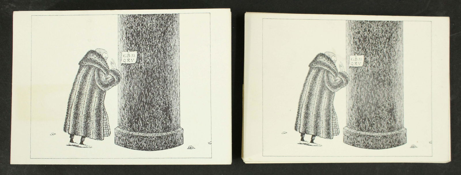 Edward Gorey, GBM, New Work Etc. Postcards (1 of 6)