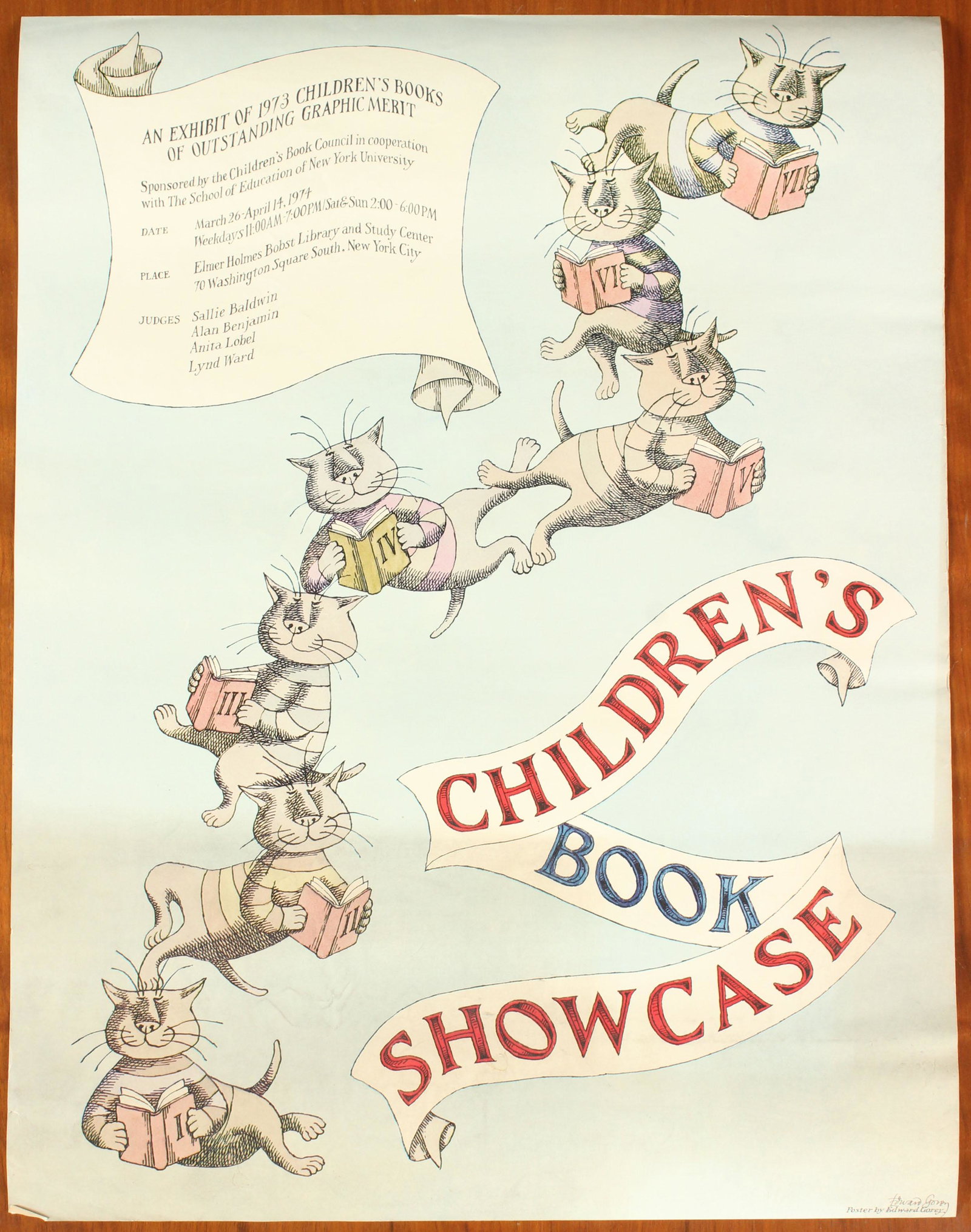 Gorey Signed Children's Book Showcase Poster (1 of 6)