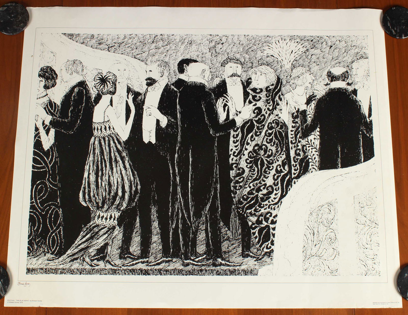 E.Gorey, from The Blue Aspic EG-5 Signed Poster (1 of 7)