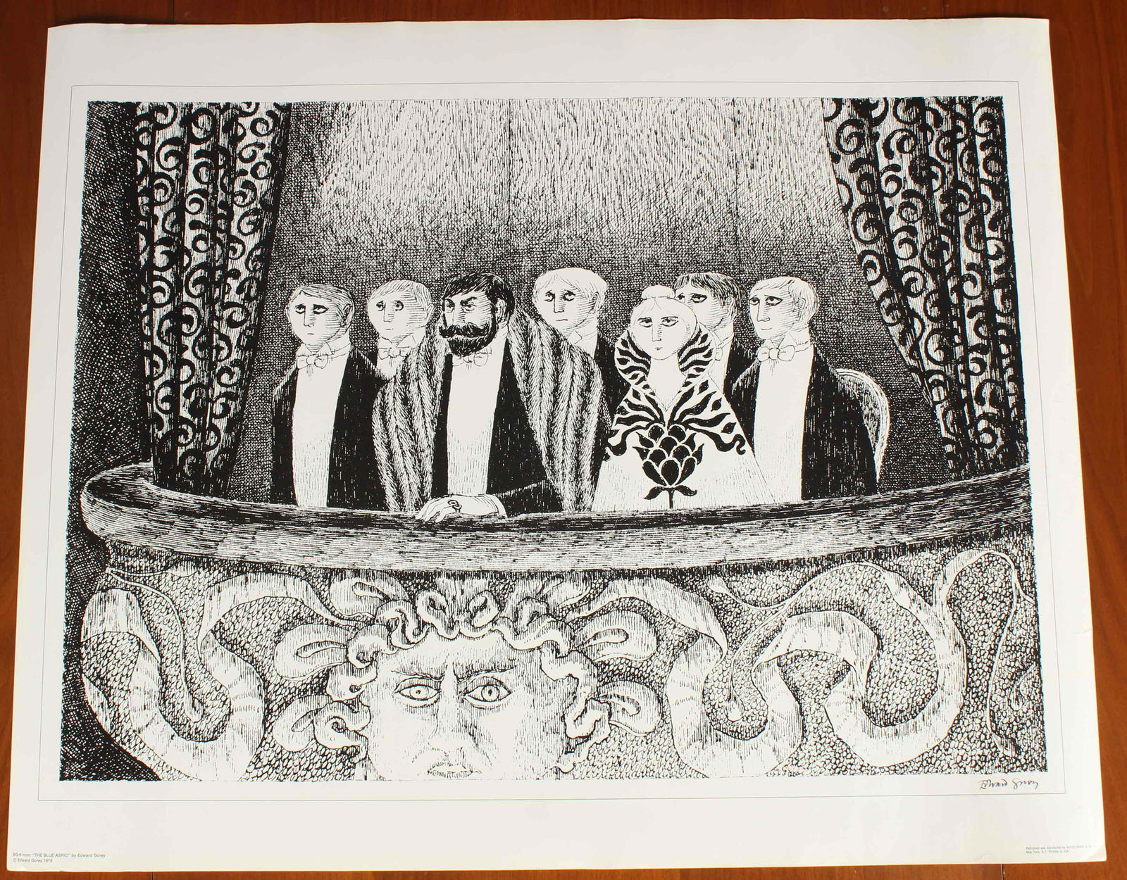 Edward Gorey, The Blue Aspic EG-6 Signed Poster (1 of 7)