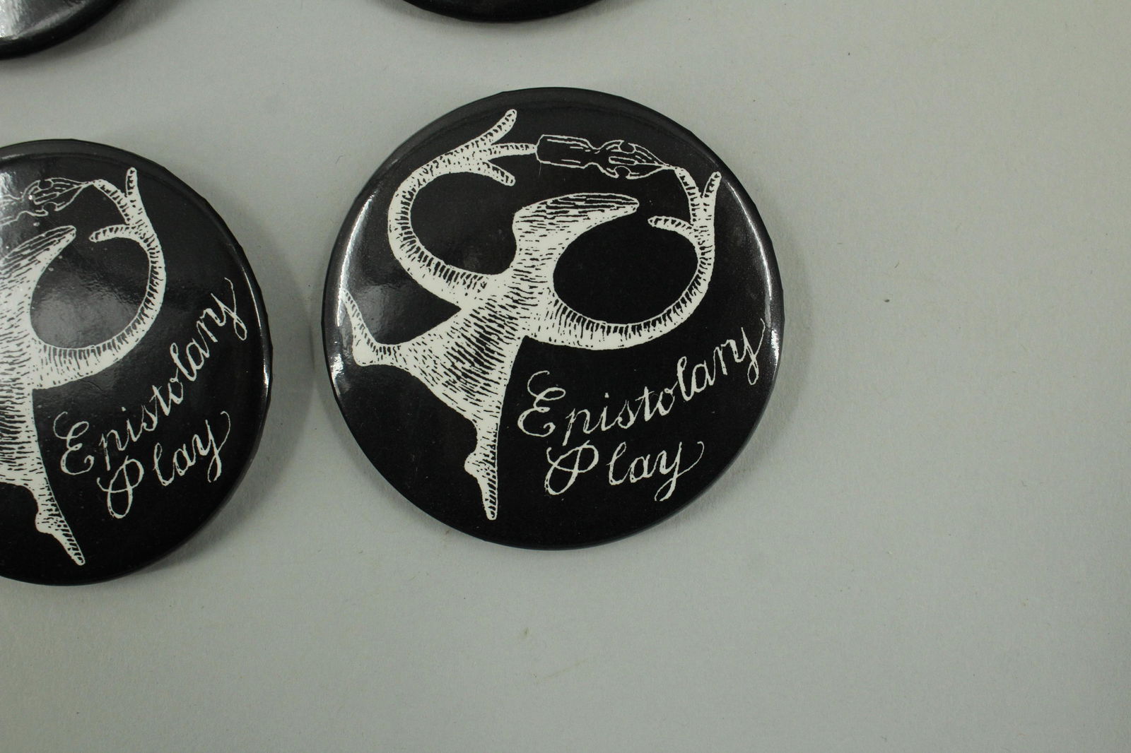 30 Epistolary Play Buttons Illustrated by Gorey (1 of 5)