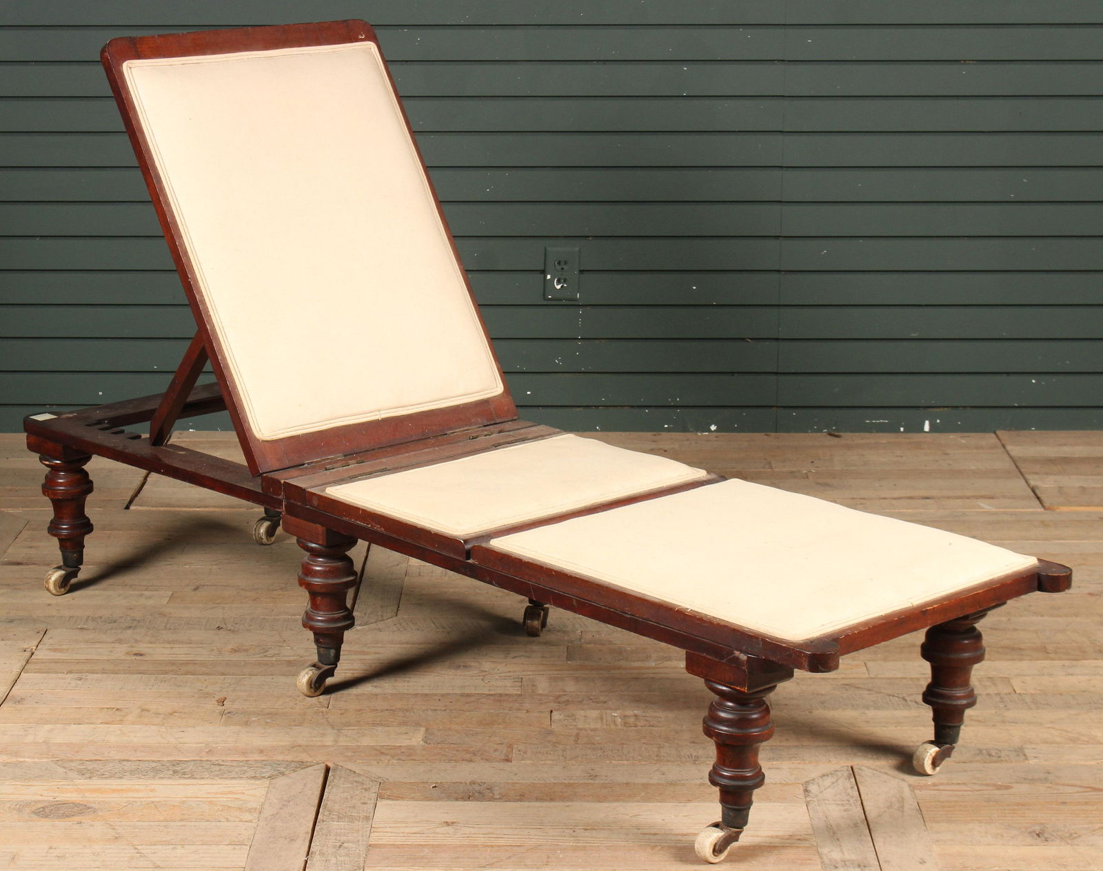 19th C English Campaign Chaise Longue (1 of 6)