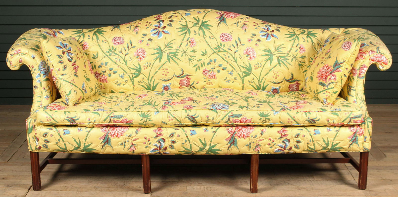 Baker George III Style Camelback Sofa (1 of 6)