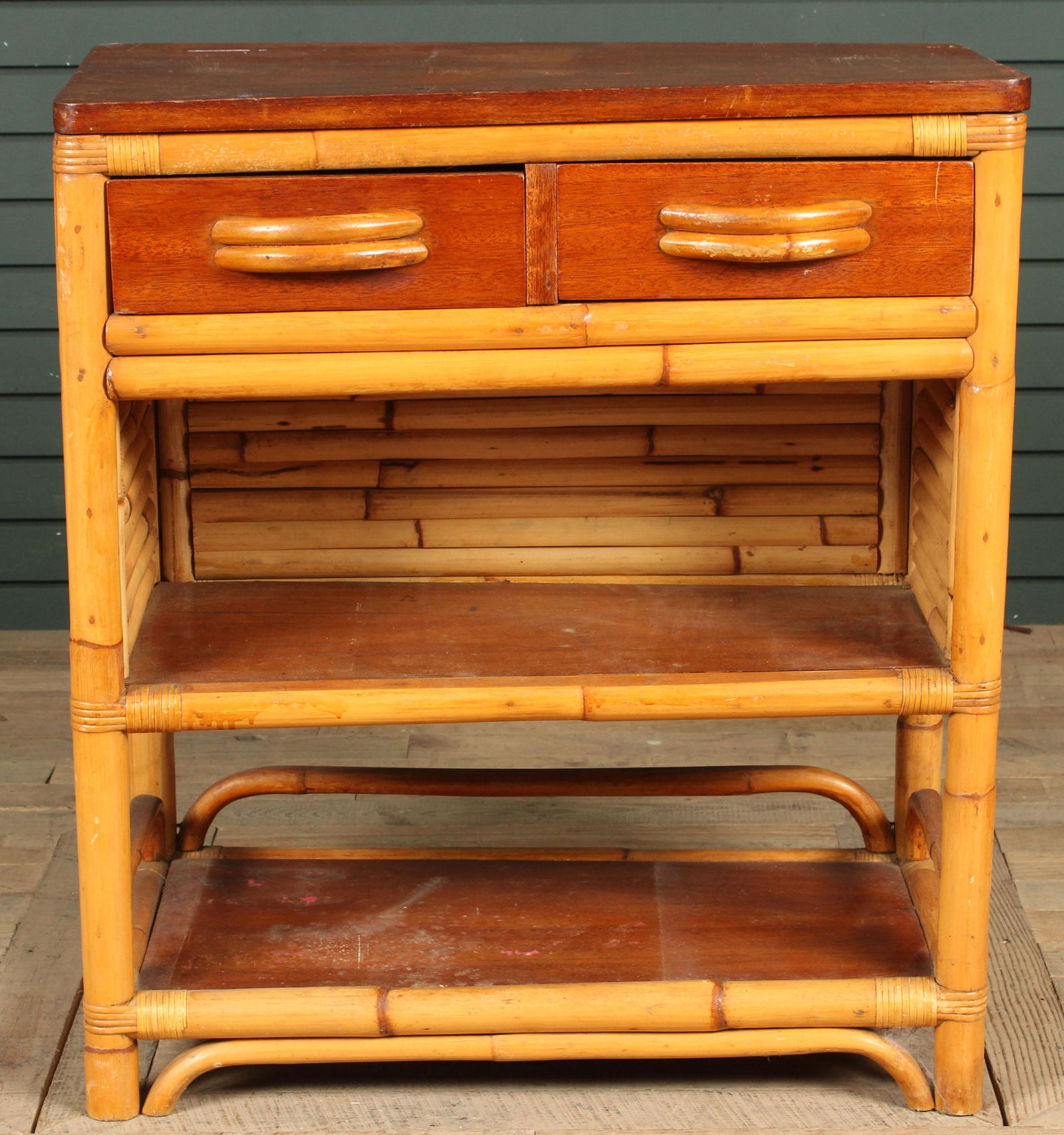 Vintage 1940's Paul Frankl Style Rattan Server (1 of 6)