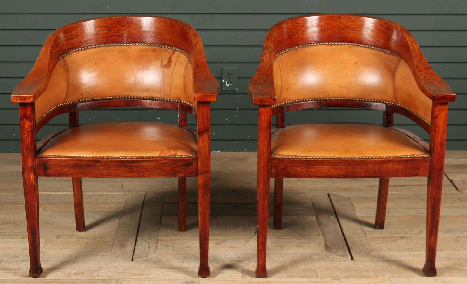 Pair Gustave Serrurier-bovy Attributed Armchairs (1 of 5)