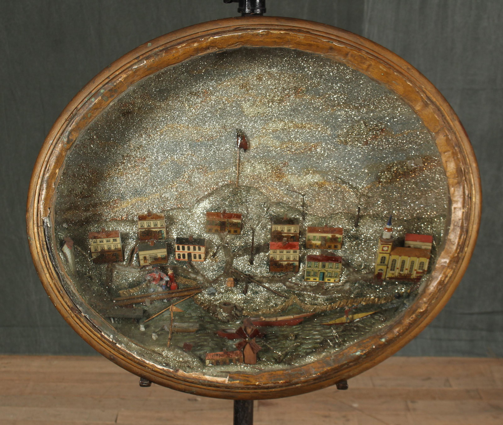 19th C Folk Art Seaside Village Diorama (1 of 12)