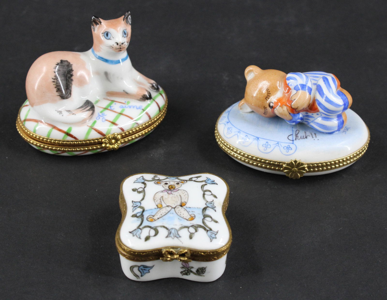 3 Limoges France Porcelain Boxes (1 of 14)