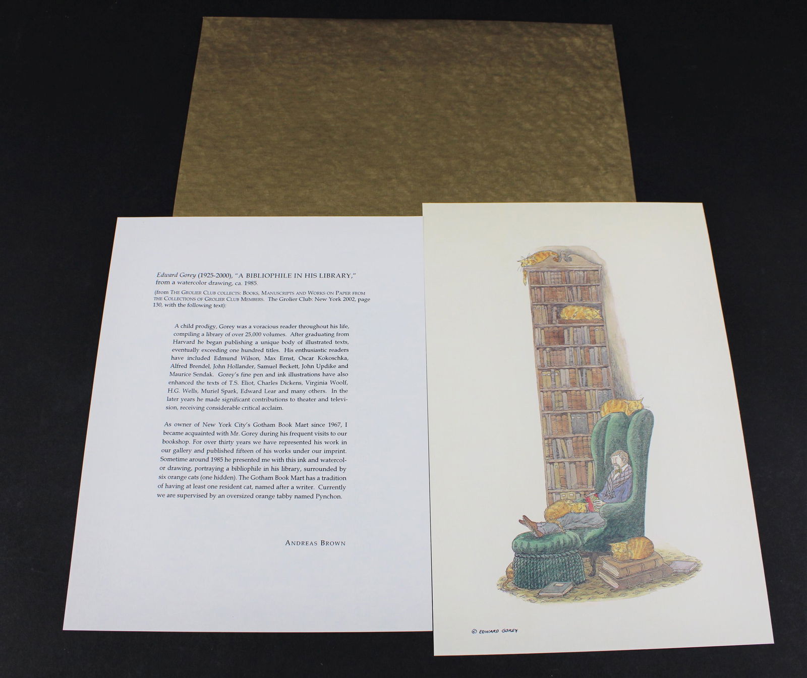 A Bibliophile..., Edward Gorey, Grolier Club 2002 (1 of 5)