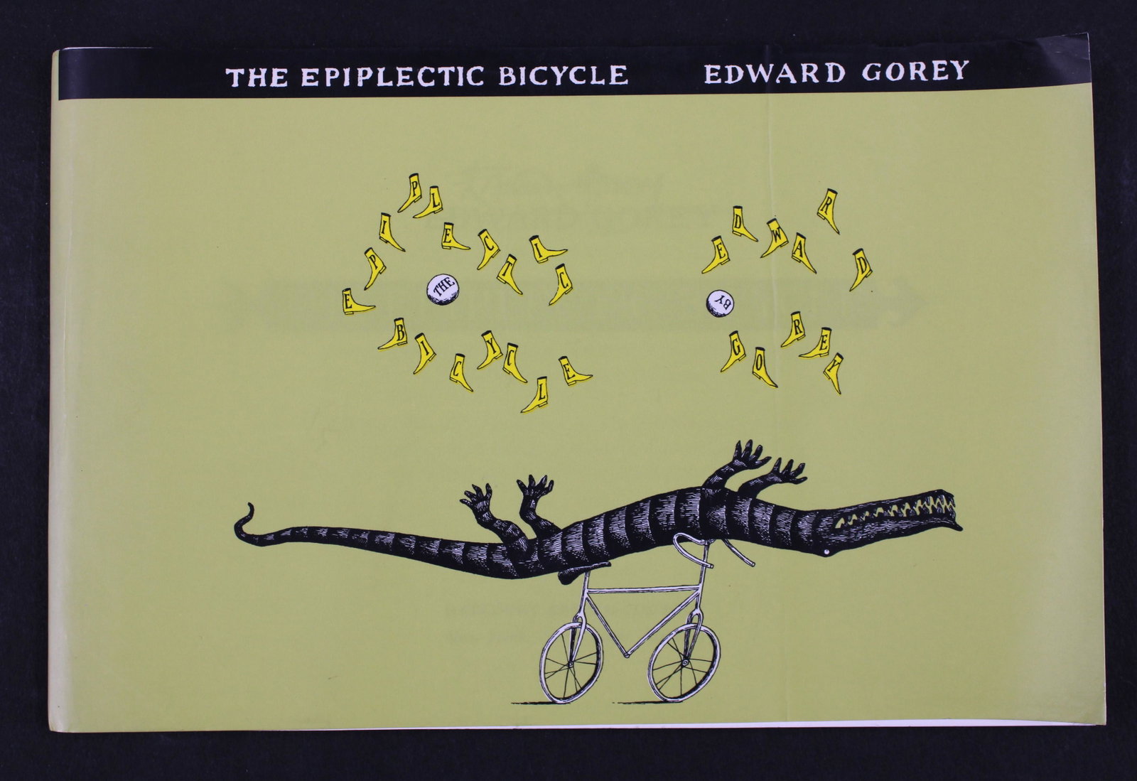 The Epiplectic Bicycle, Gorey Signed, Unbound: The Epiplectic Bicycle, Edward Gorey Signed, Unbound. Harcourt Brace, 1997 first Printing. Size: 4.5"H x 7"W