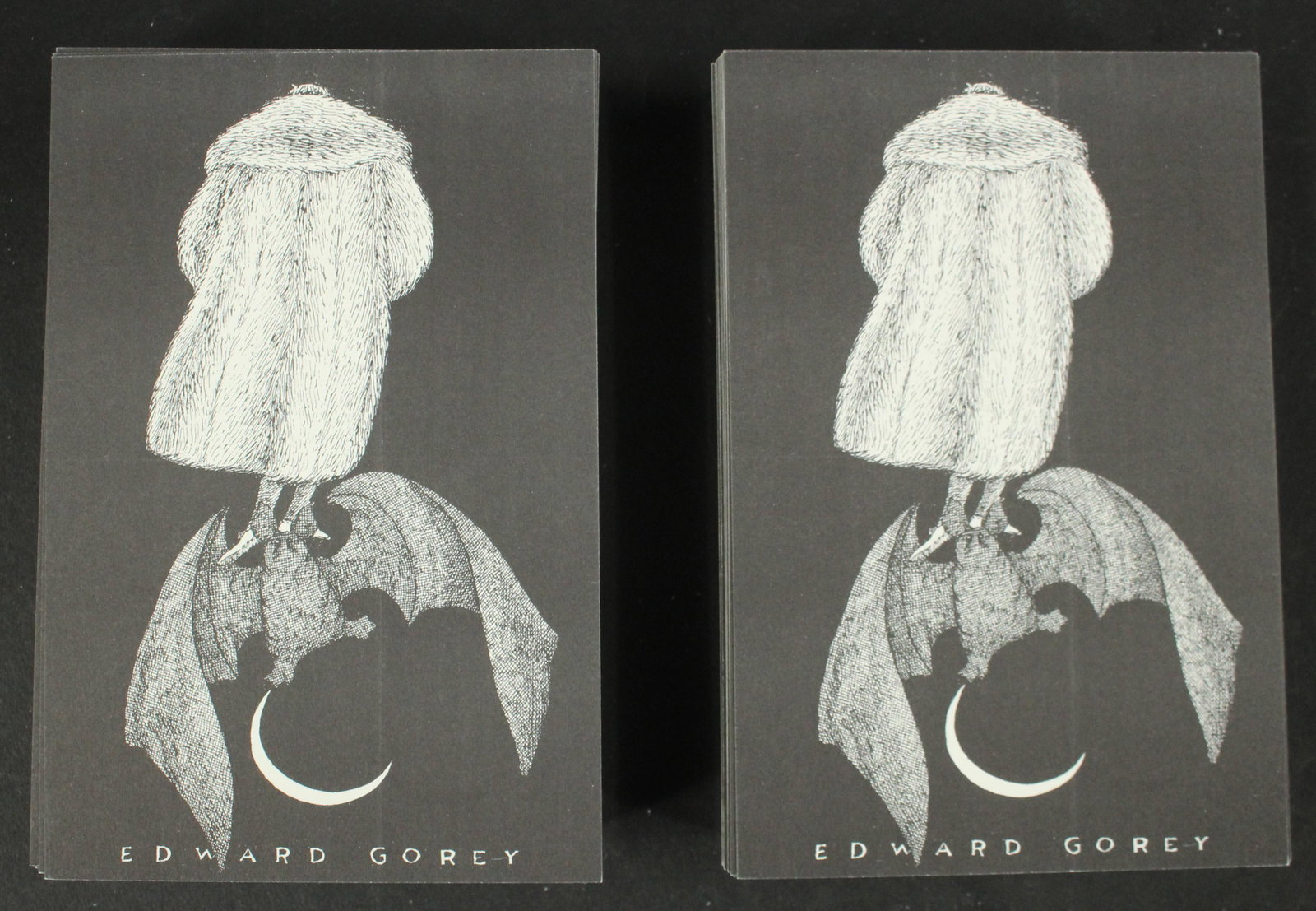 140 Just Arrived! 1978-79 Edward Gorey Catalog PC: 140 Just Arrived! 1978-79 Edward Gorey Catalog Postcards. Size: 6" H x 4" W
