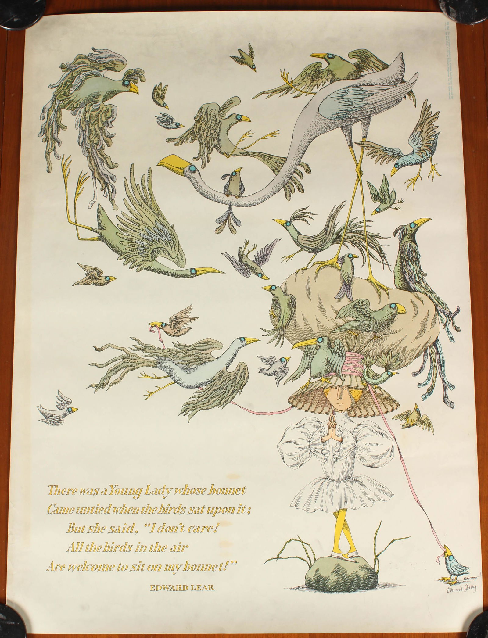 Edward Gorey Signed Edward Lear Poster (1 of 7)