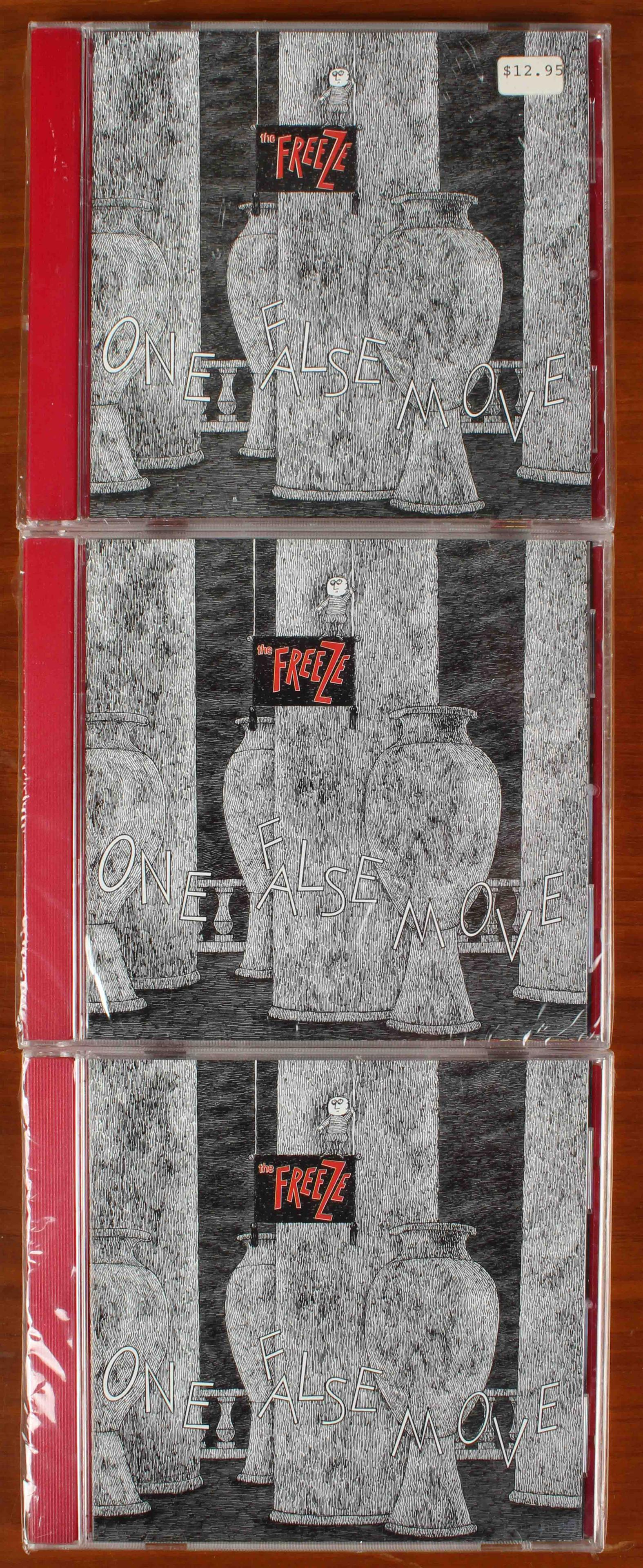 The Freeze, One False Move, 3 Discs: The Freeze, One False Move, 3 Discs. Cover art by Edward Gorey. Size: 5" H x 5.75" W x 0.25" D