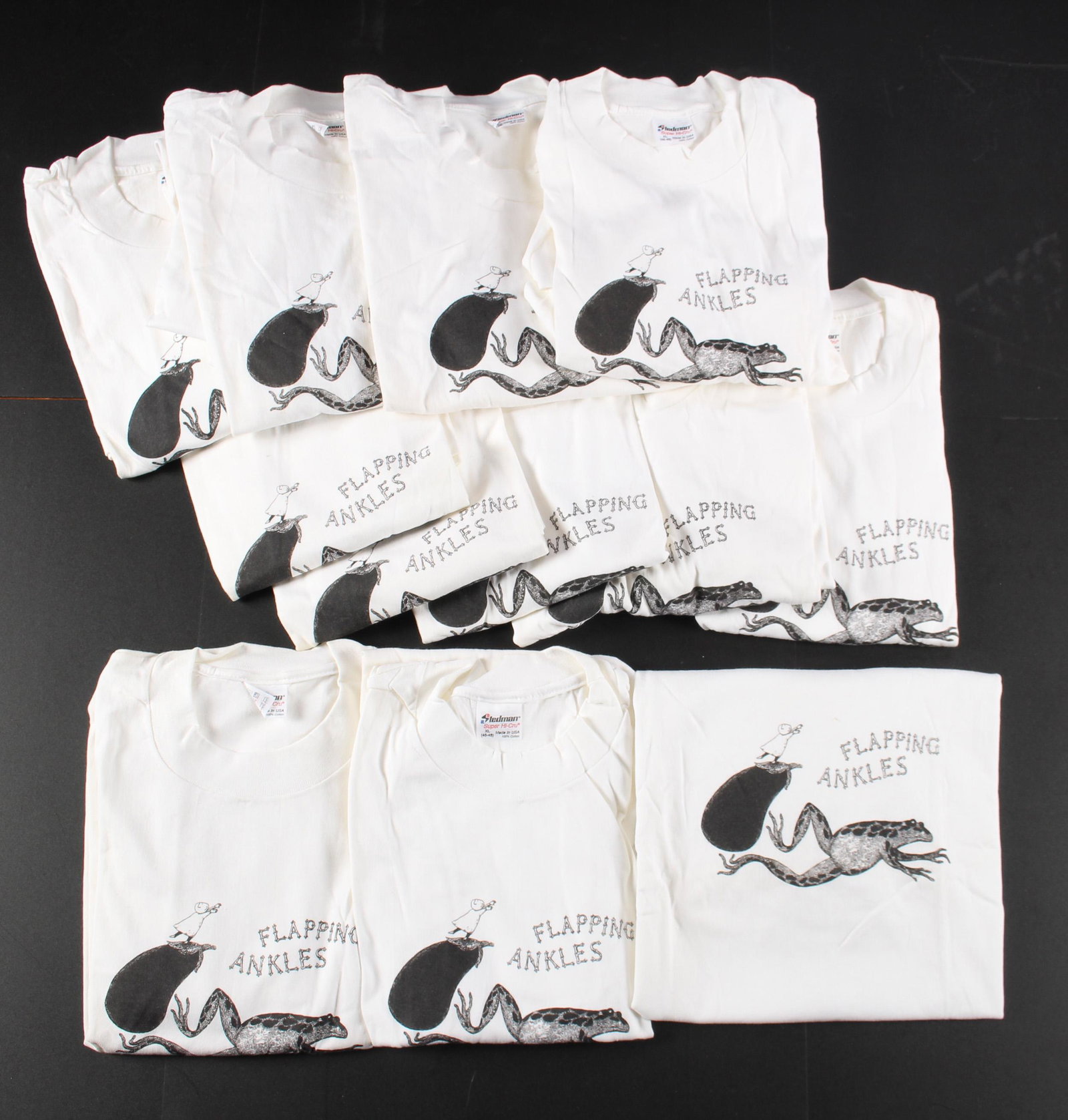 12 Vintage Edward Gorey Flapping Ankles T-shirts: 12 Vintage Edward Gorey Flapping Ankles T-shirts. Size: Adult XL