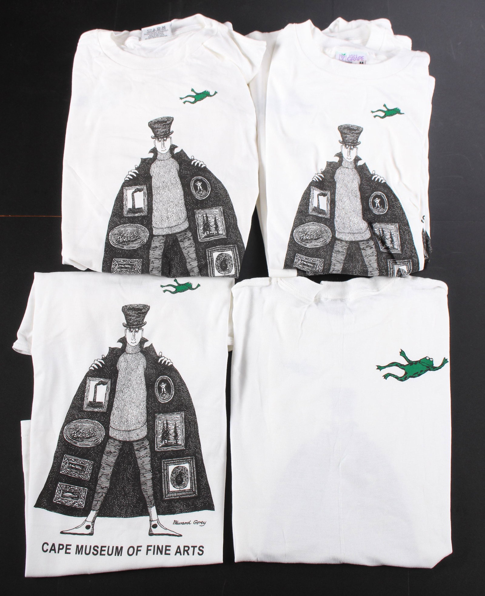 9 Edward Gorey Cape Museum Of Fine Arts T-shirts: 9 Edward Gorey Cape Museum Of Fine Arts T-shirts. Size: Adult M