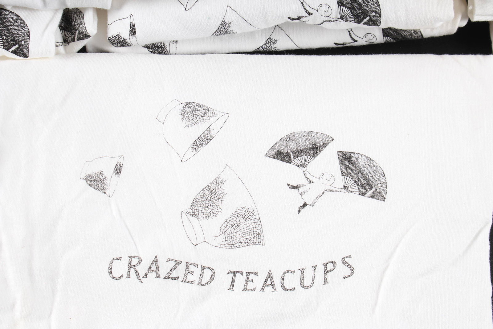 12 Vintage Edward Gorey Crazed Teacups T-Shirts: 12 Vintage Edward Gorey Crazed Teacups T-Shirts. Size: 7 Adult L, 5 Adult XL