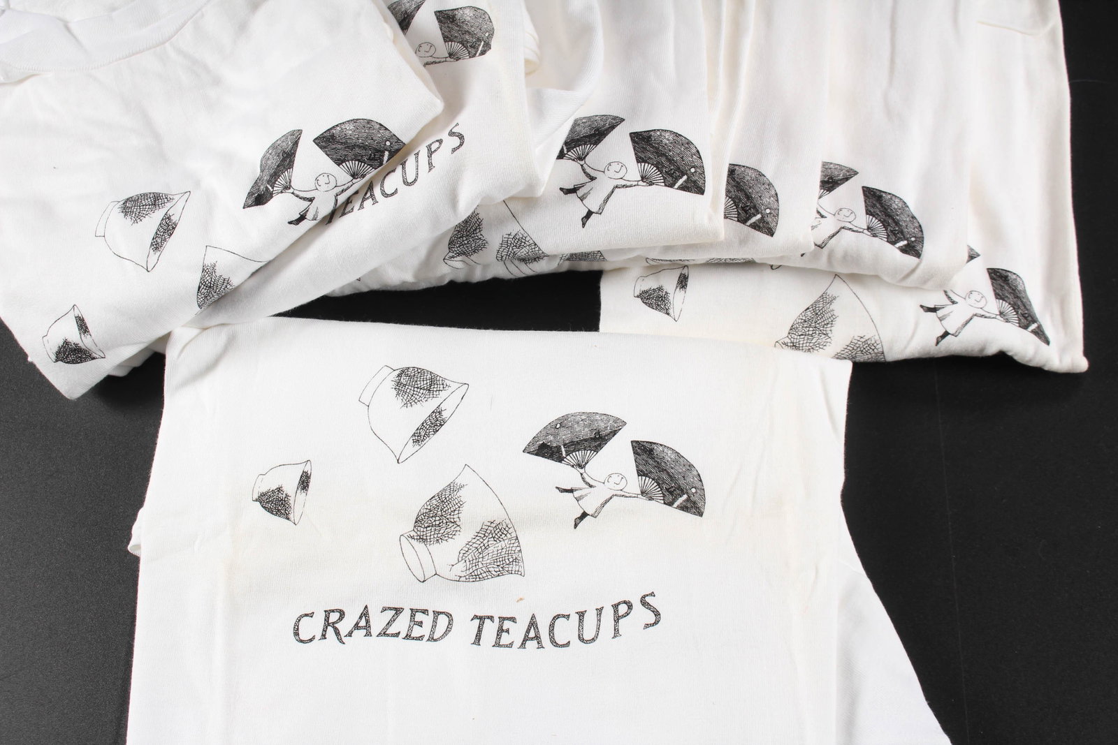 14 Vintage Edward Gorey Crazed Teacups T-Shirts: 14 Vintage Edward Gorey Crazed Teacups T-Shirts. Size: Adult XL