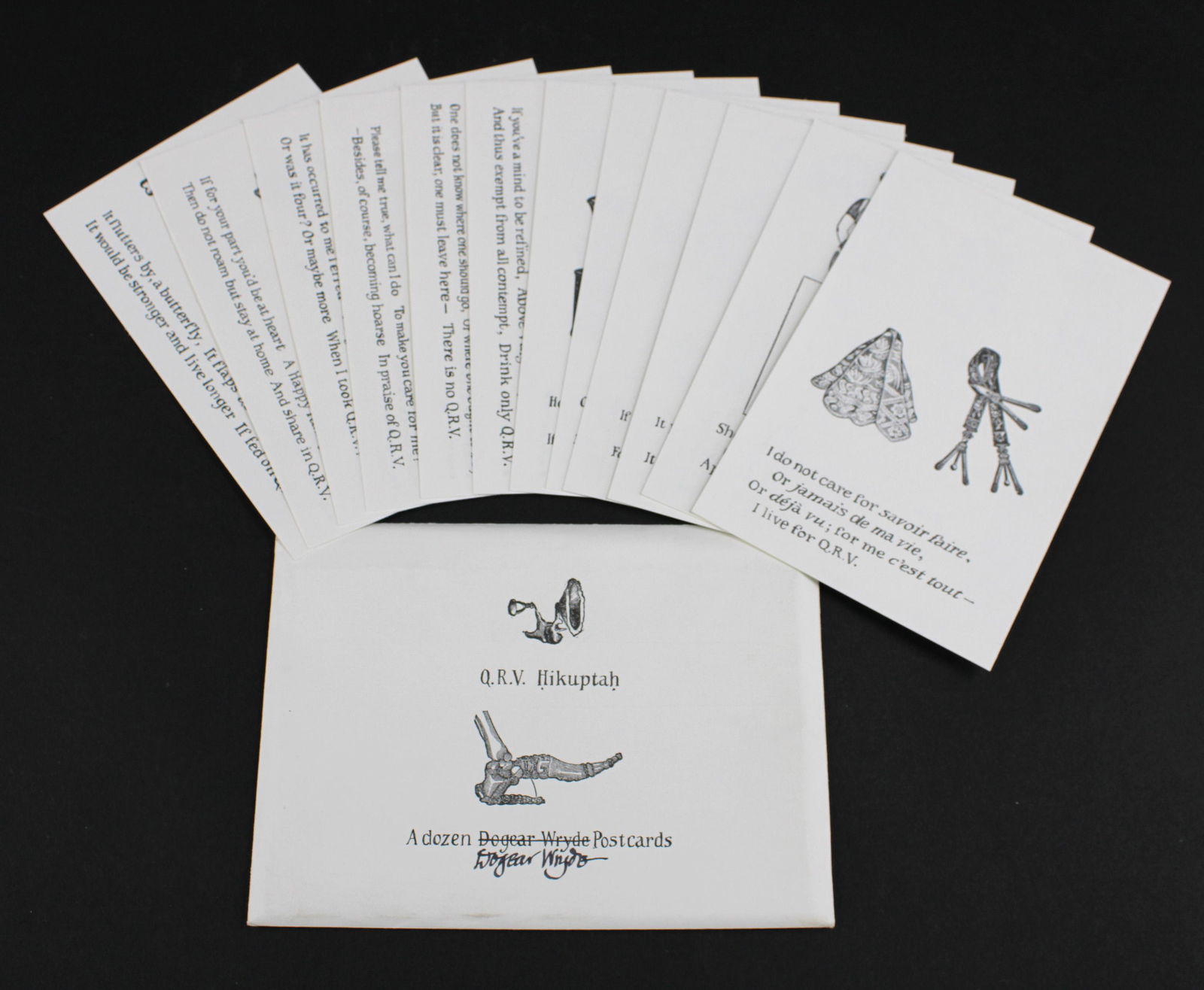 Edward Gorey, Dogear Wryde, QRV Hikuptah PC Set (1 of 12)