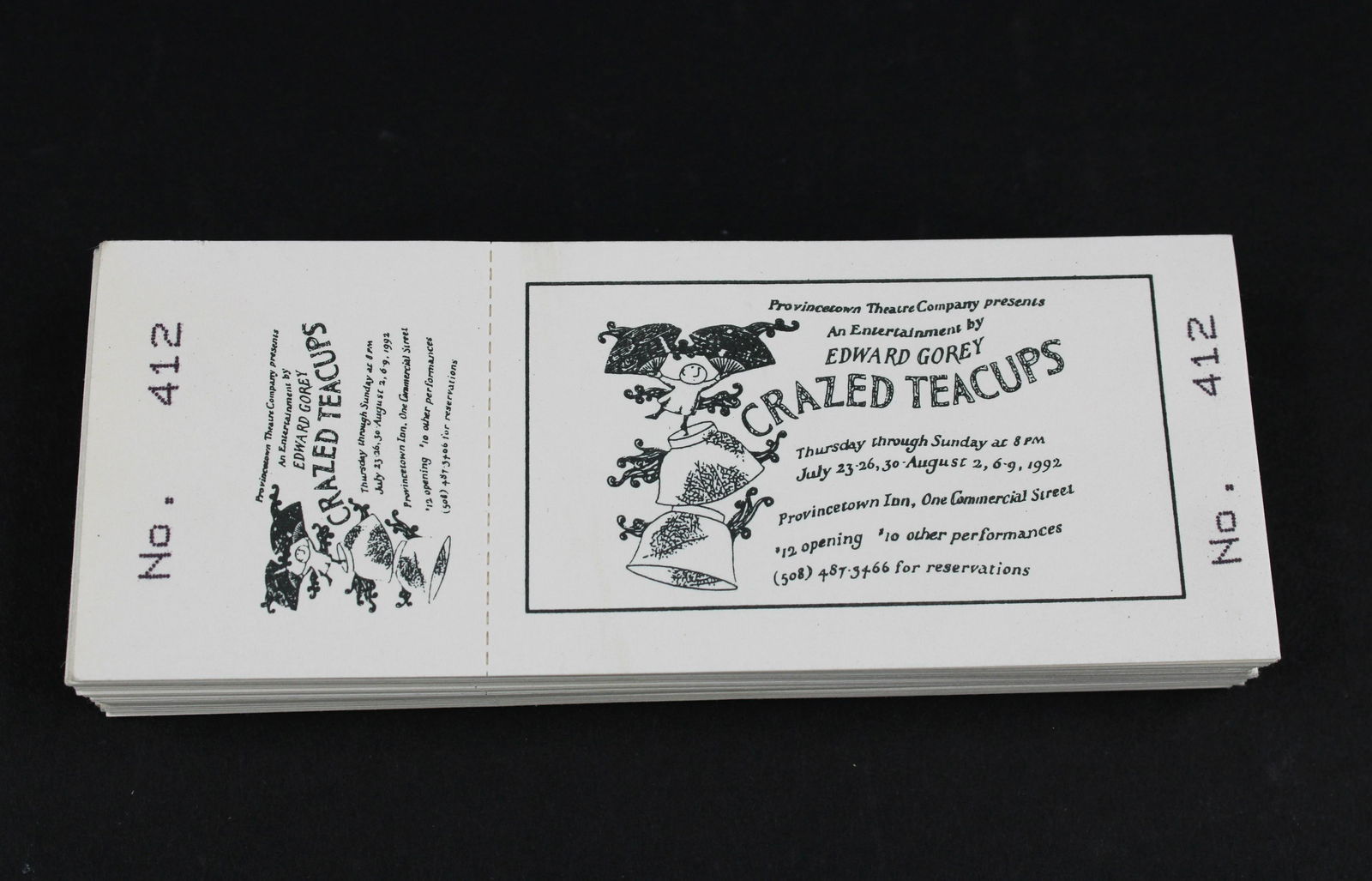 Edward Gorey Crazed Teacups Theater Tickets (1 of 7)