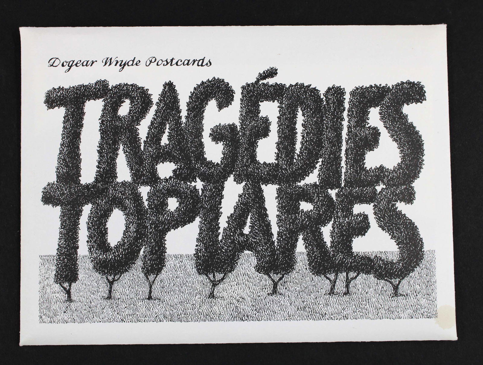 Edward Gorey, Dogear Wryde, Tragedies Topiares OOS (1 of 12)