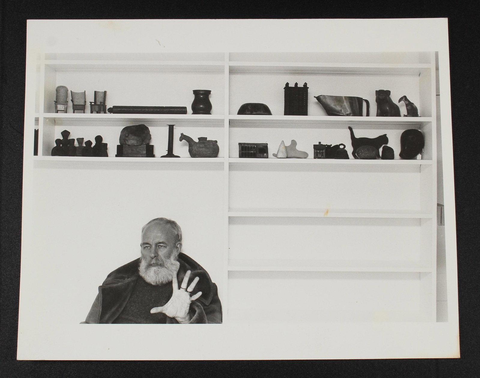 Photograph, Edward Gorey at Elephant House: Photograph, Edward Gorey at Elephant House. Size: 8" x 10"