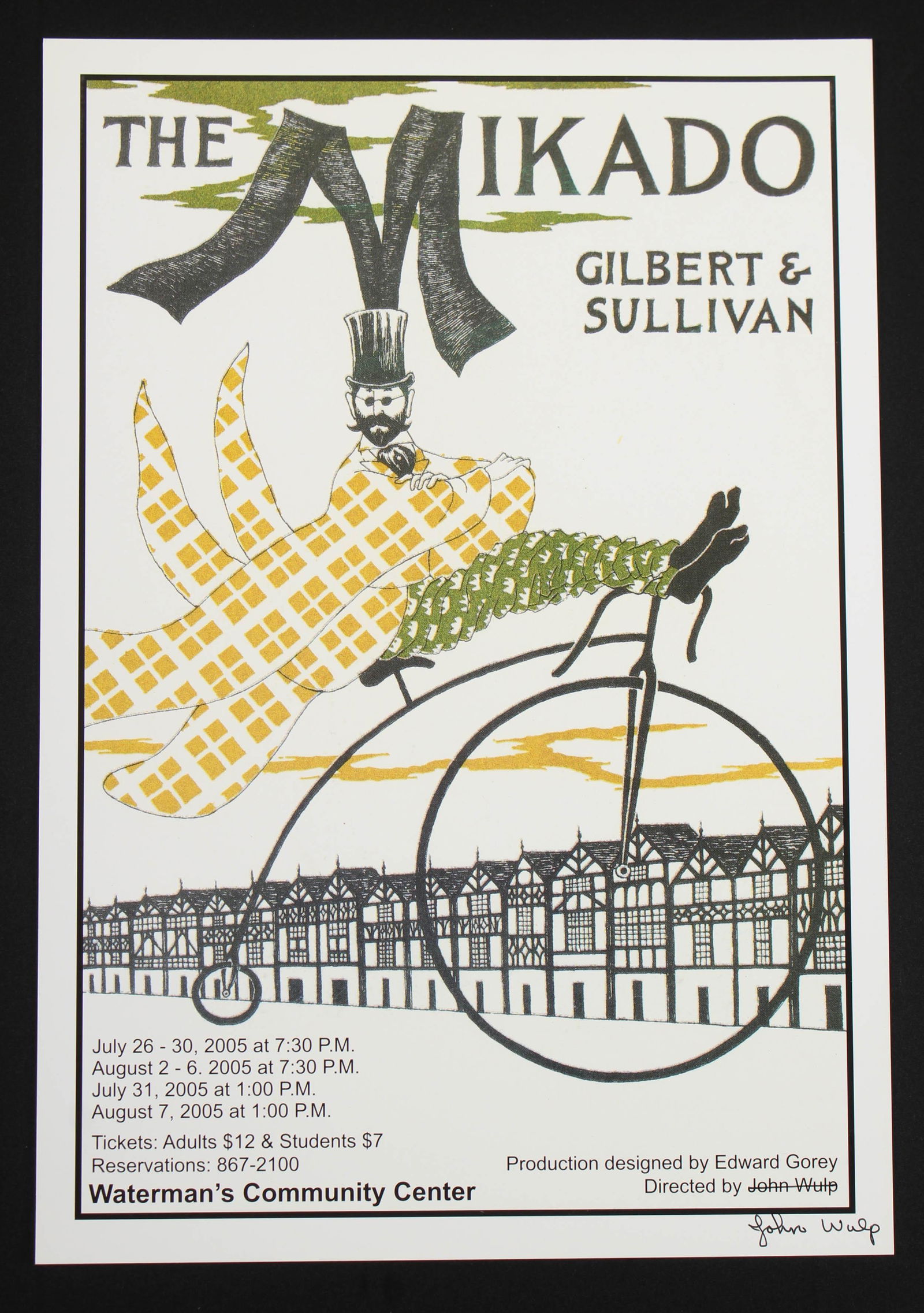 Edward Gorey, John Wulp Signed Mikado Poster (1 of 4)