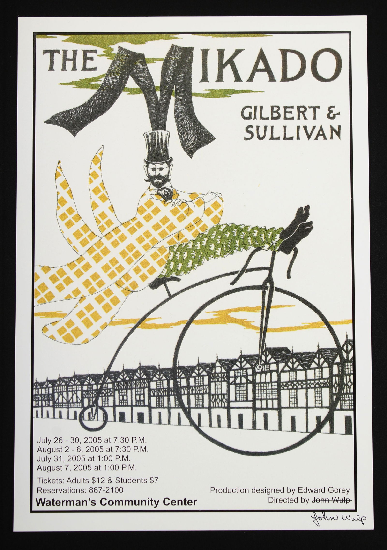Edward Gorey, John Wulp Signed Mikado Poster (1 of 4)