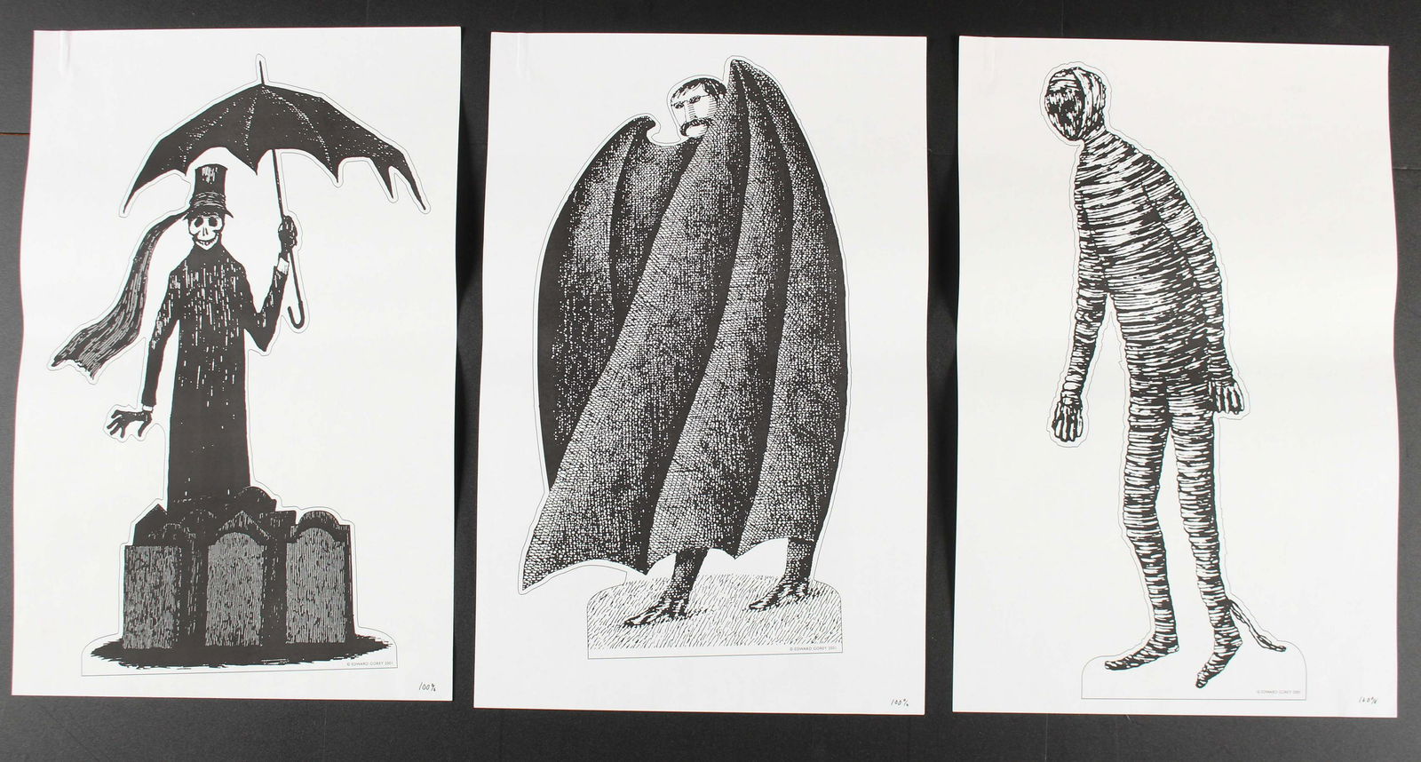 Edward Gorey, Standee Production Proofs (1 of 5)