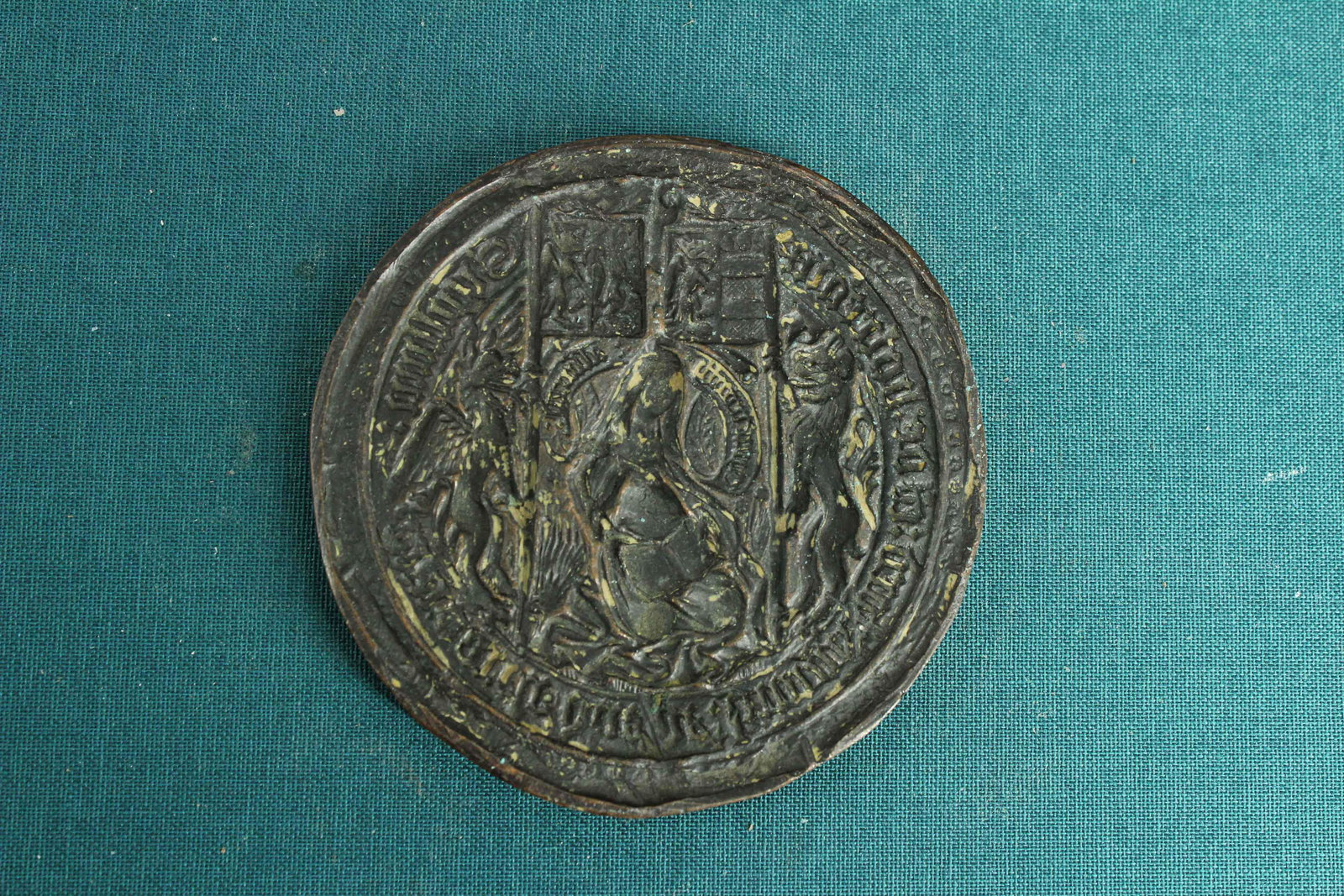 Large English Bronze Medieval Seal Matrix (1 of 3)