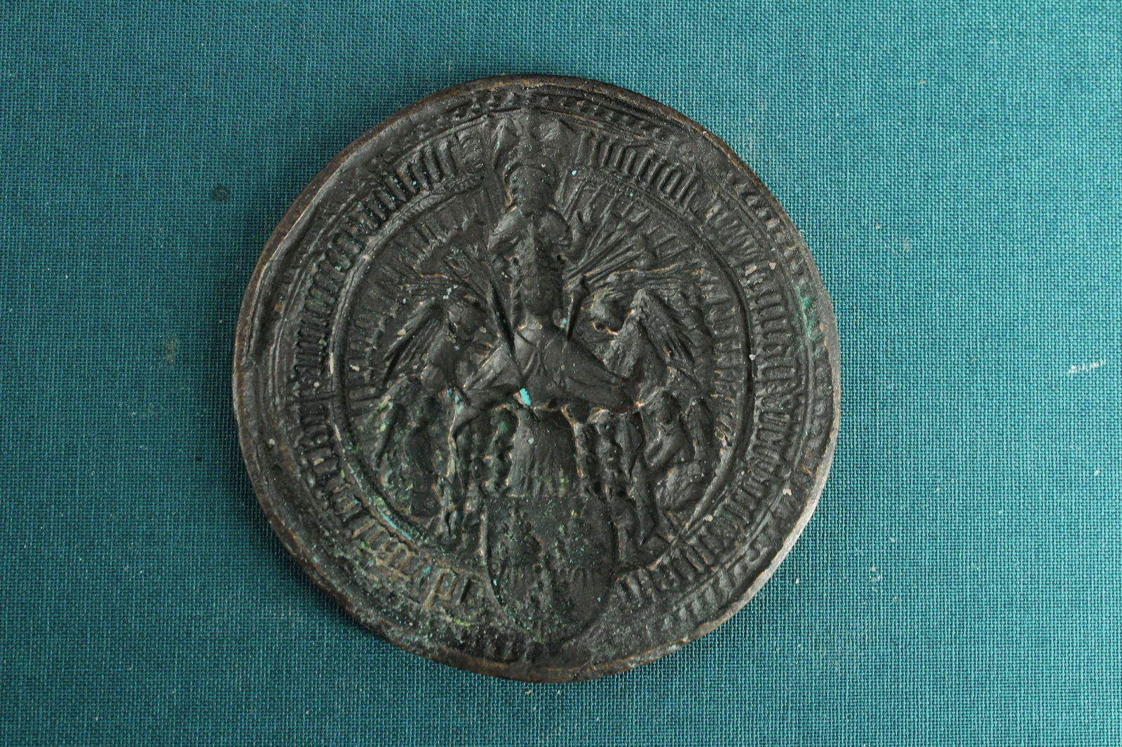 Large English Bronze Medieval Seal Matrix (1 of 3)