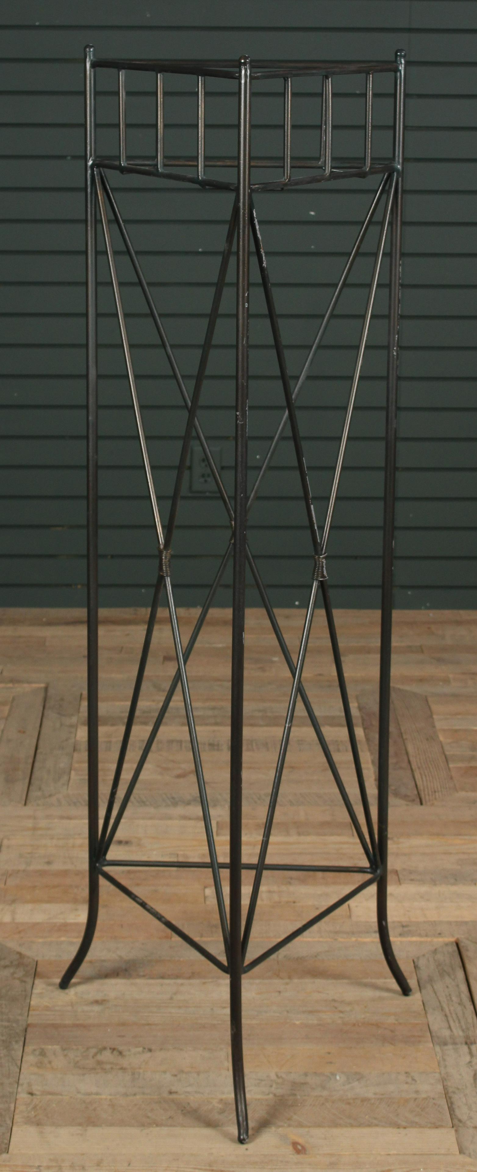 Tripod Wrought Iron Fernery Stand: Tripod Wrought Iron Fernery Stand. Size: 57" x 18" x 16"