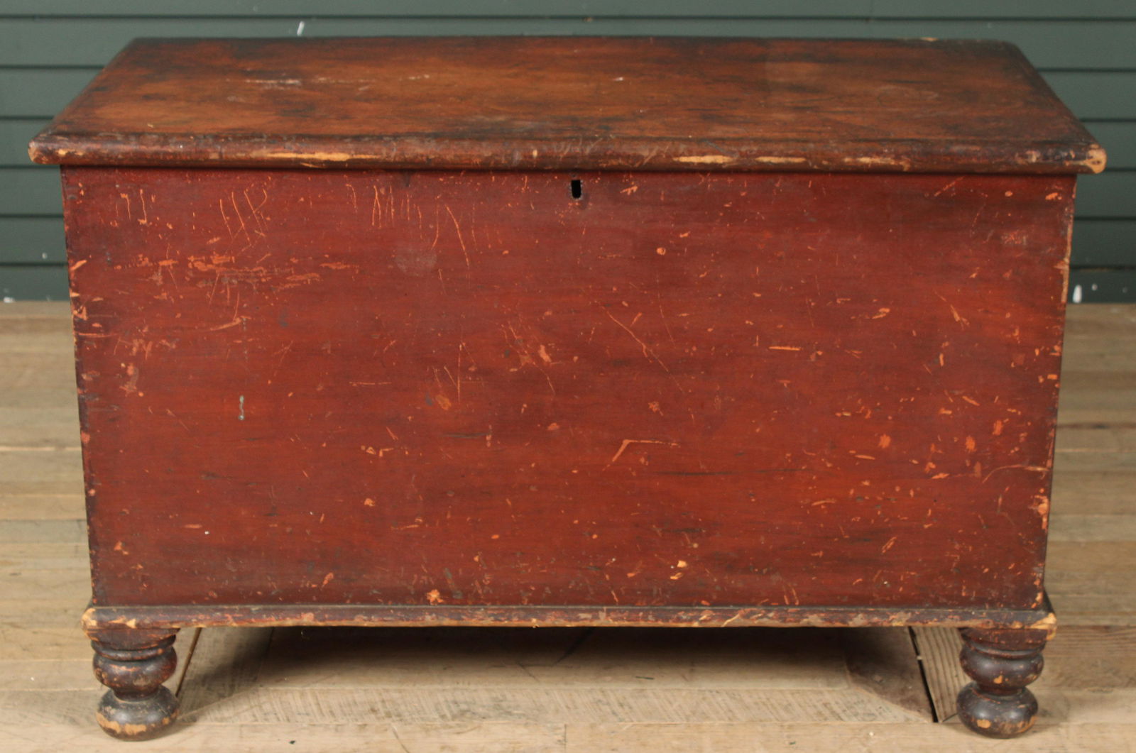 Antique American Painted Blanket Chest (1 of 7)