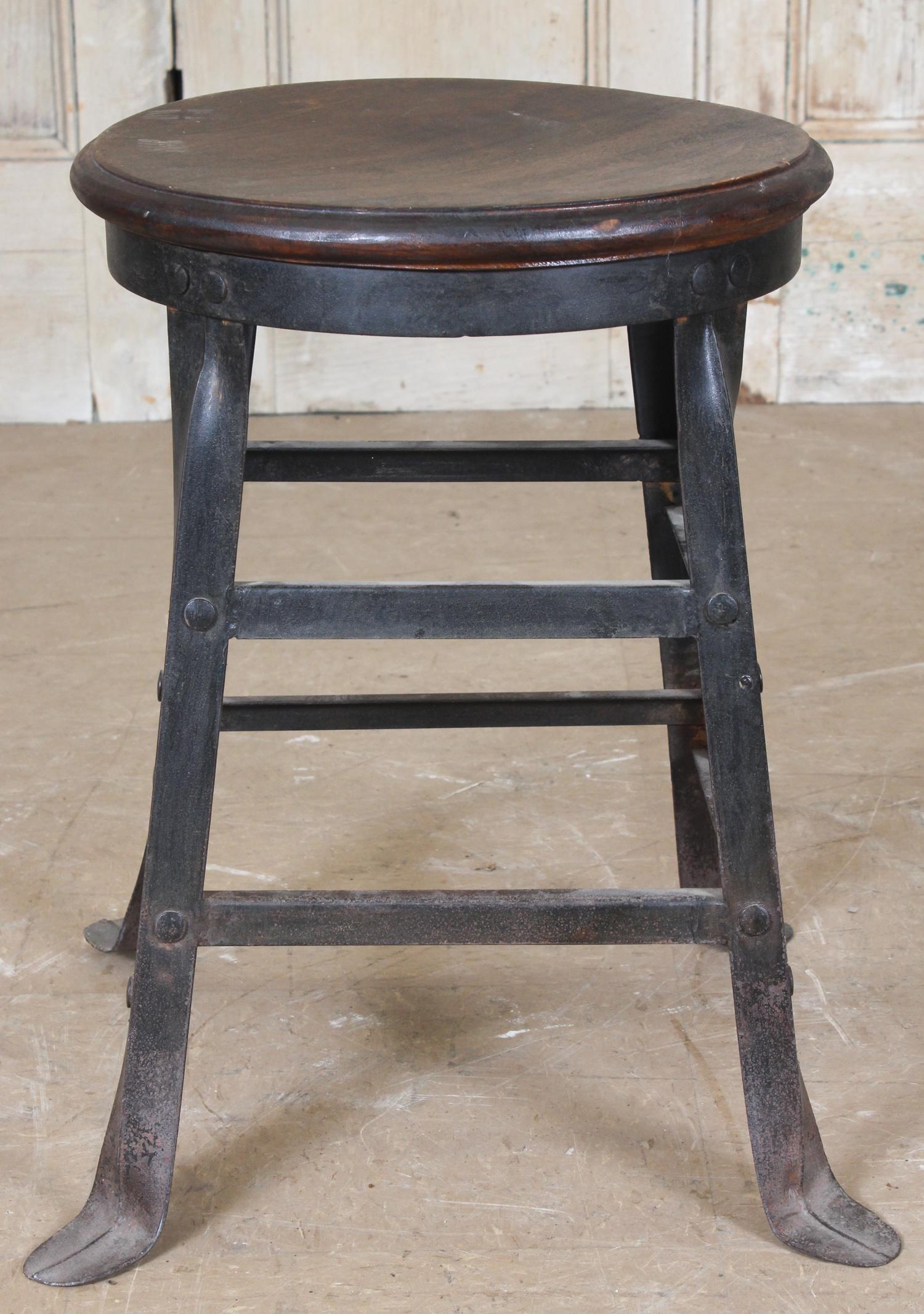 Vintage Industrial Stool (1 of 4)