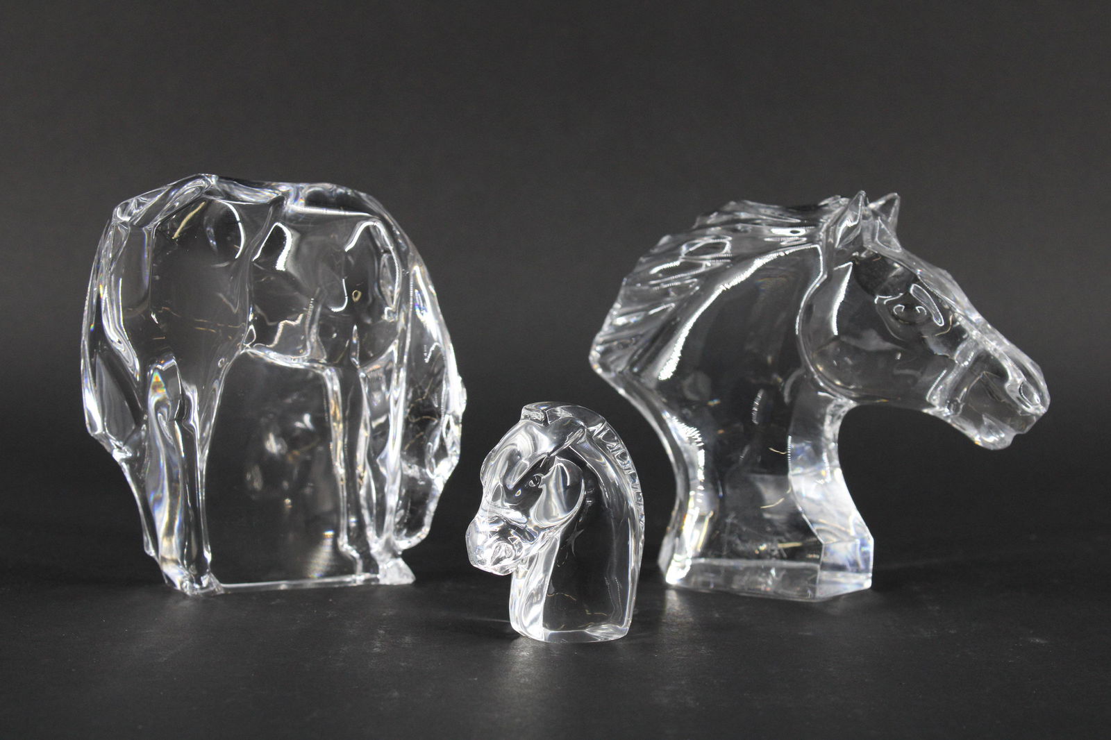 Three Figural Crystal Horses (1 of 11)
