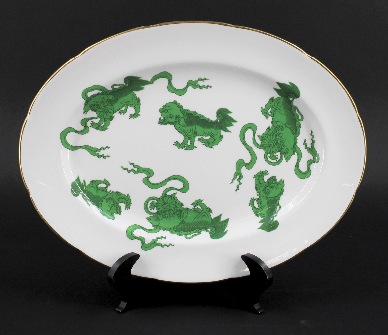 Wedgwood Chinese Tigers Platter: Wedgwood Chinese Tigers Platter. Commemorative Williamsburg Collection. Size: 15.5" H x 12"W
