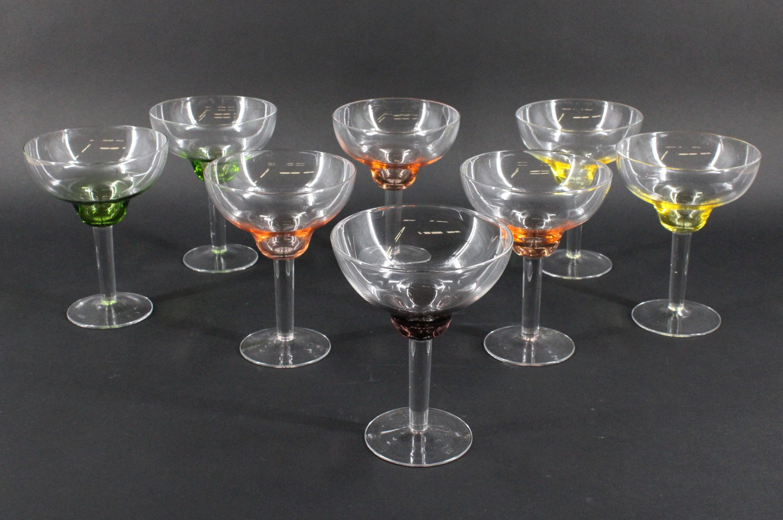Set of 8 Margarita Glasses.: Set of 8 Margarita glasses. Size: 7"H x 5.25"D