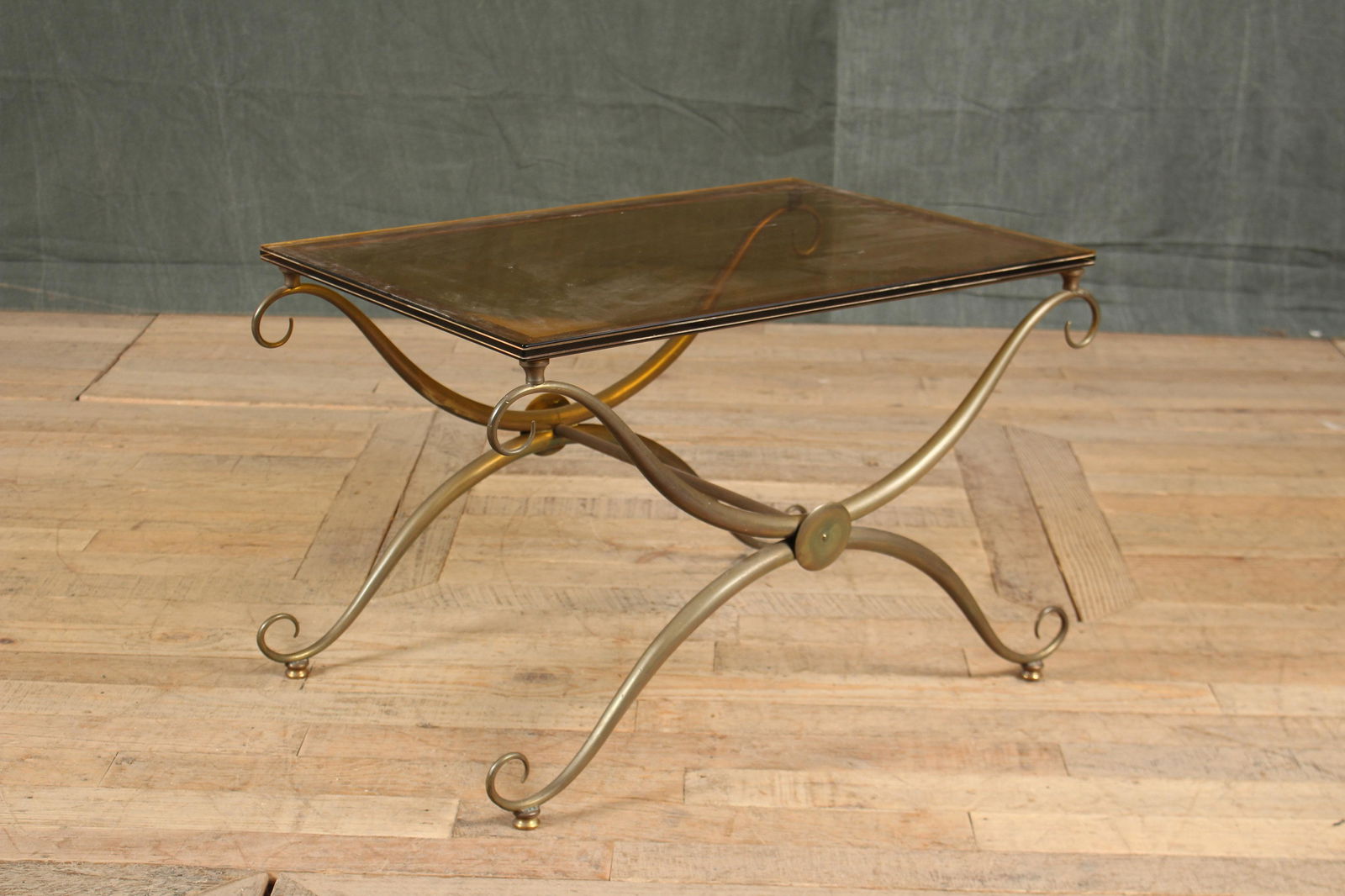 French Modernist Curule Base Low Table (1 of 9)